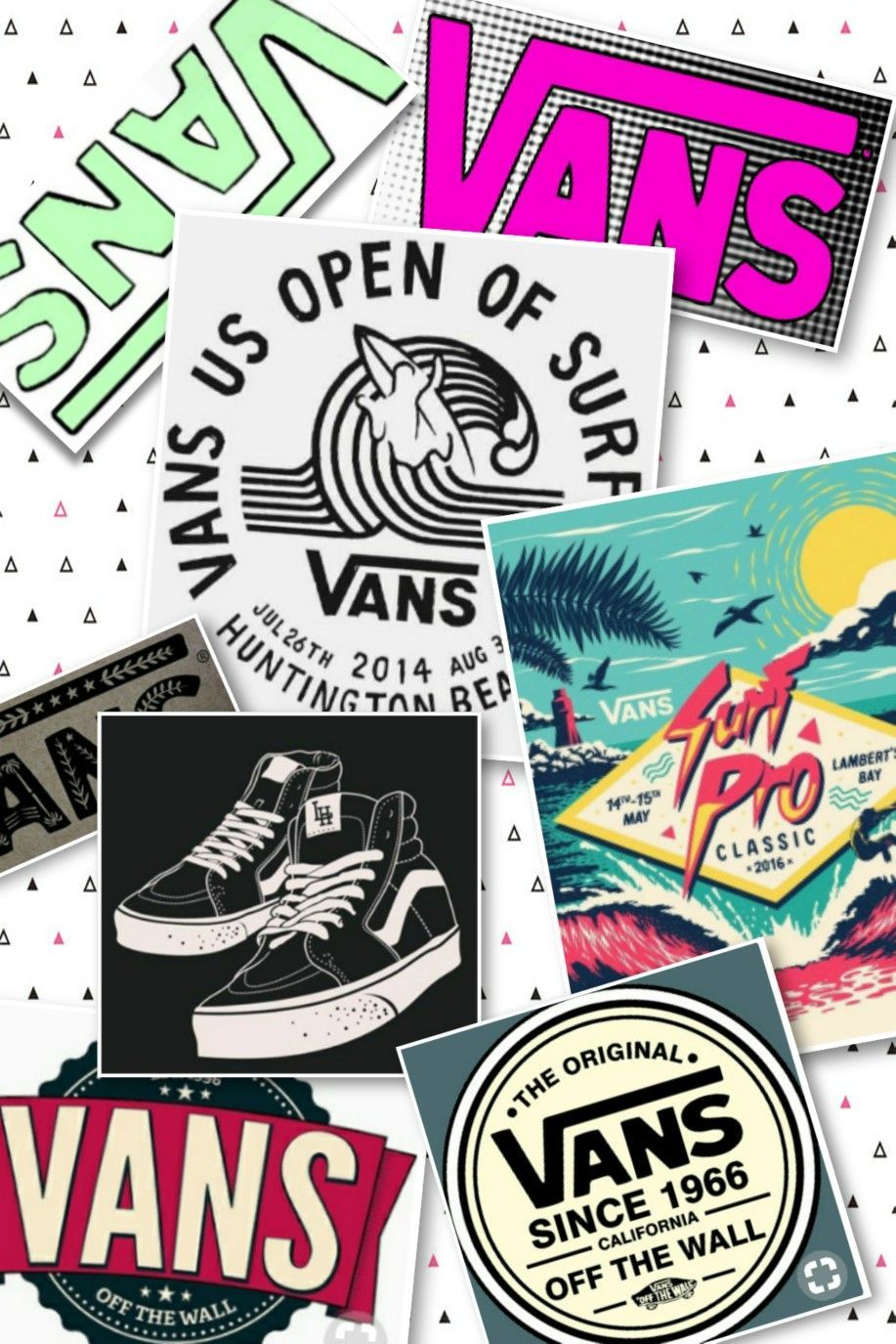 Vans Skate Sticker Pack 10 Stickers 1 Sheet 5.5 X 7.5 In. - Vans