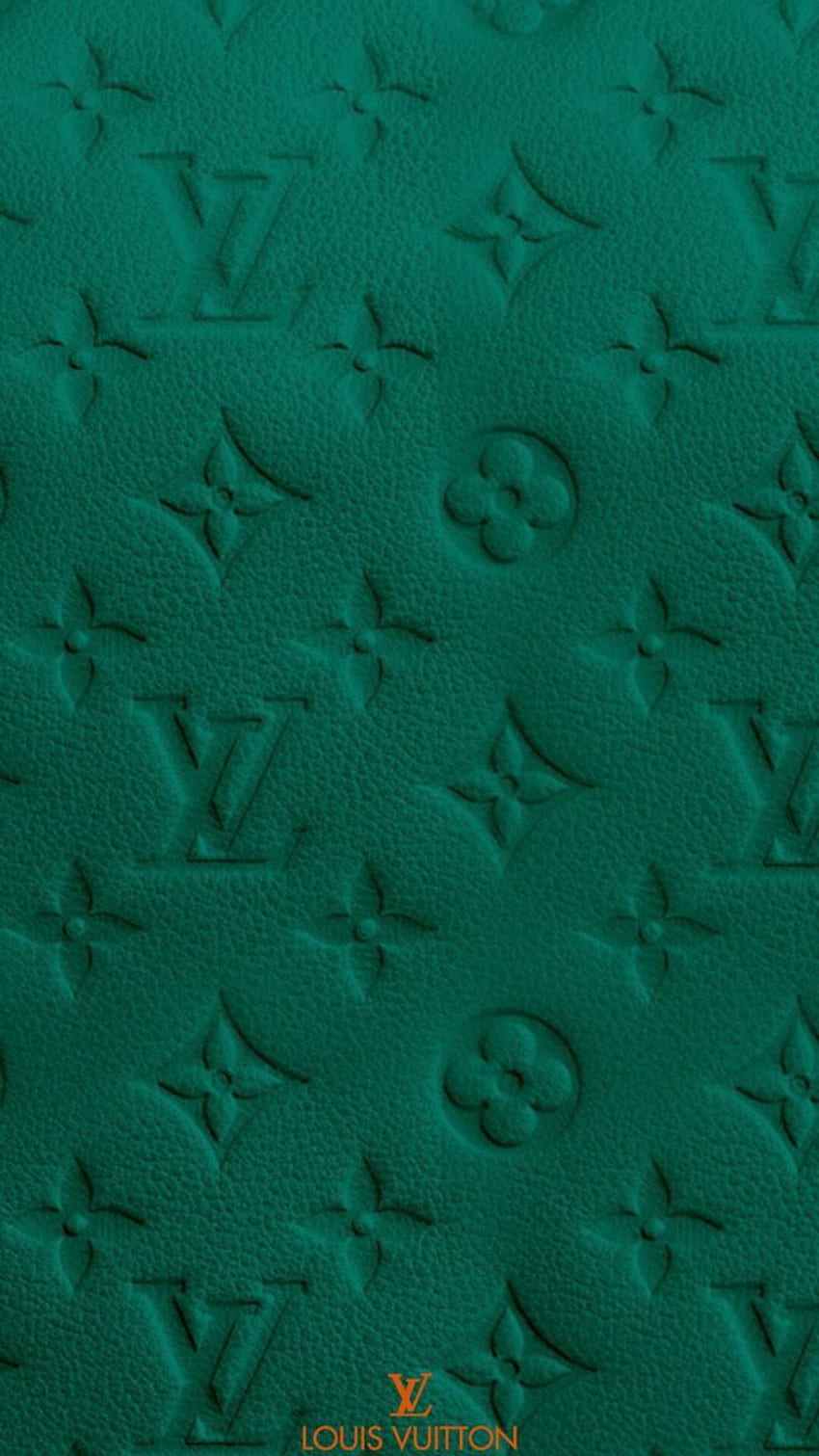 _????. lv louis vu. Dark green aesthetic, Dark green, iPhone vintage, Green Leather HD phone wallpaper