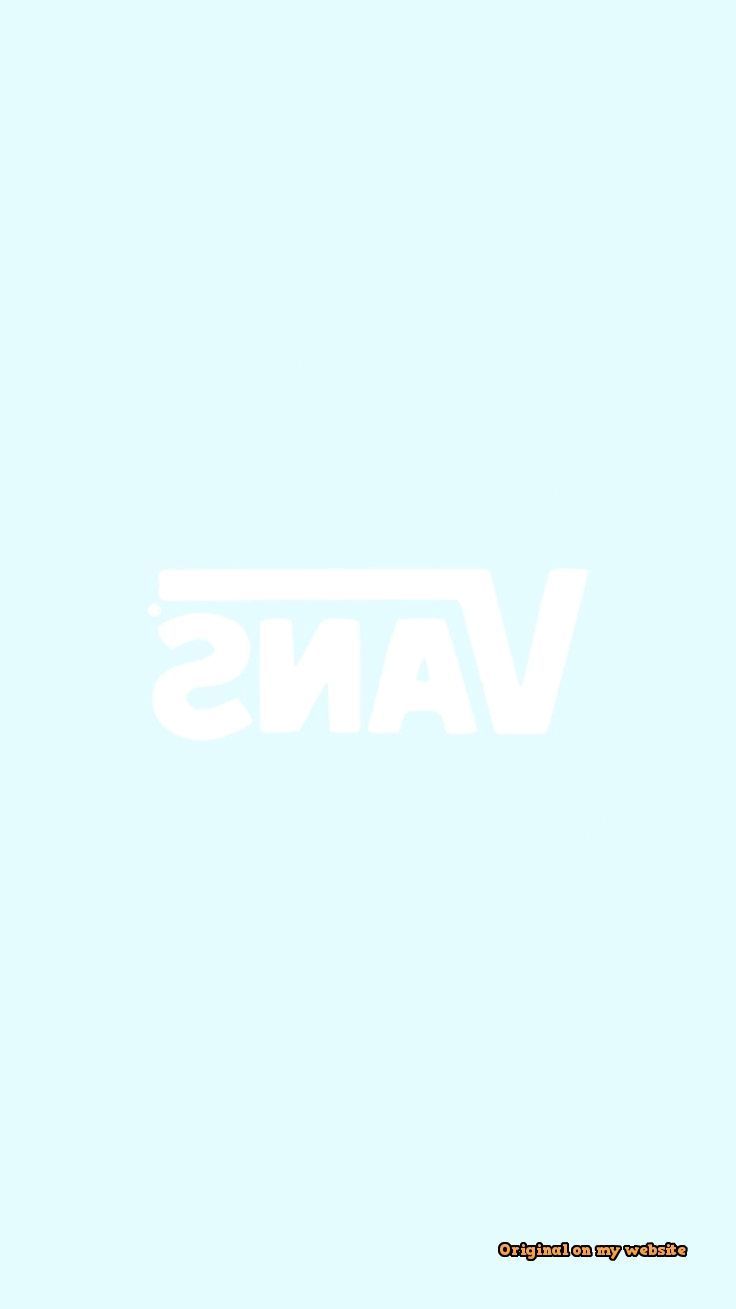 Vans logo on a blue background - Vans