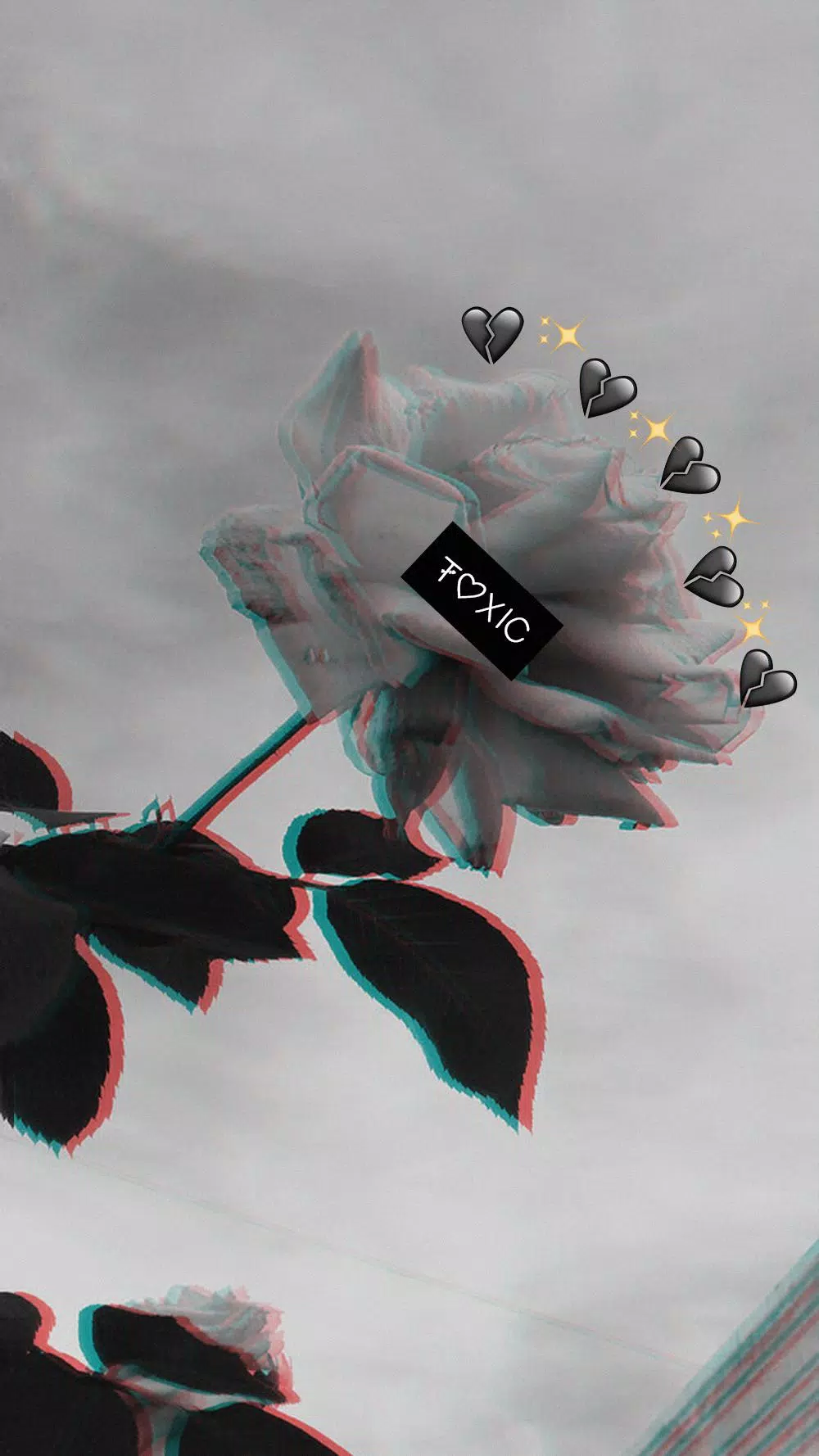 A rose with hearts around it - Emoji