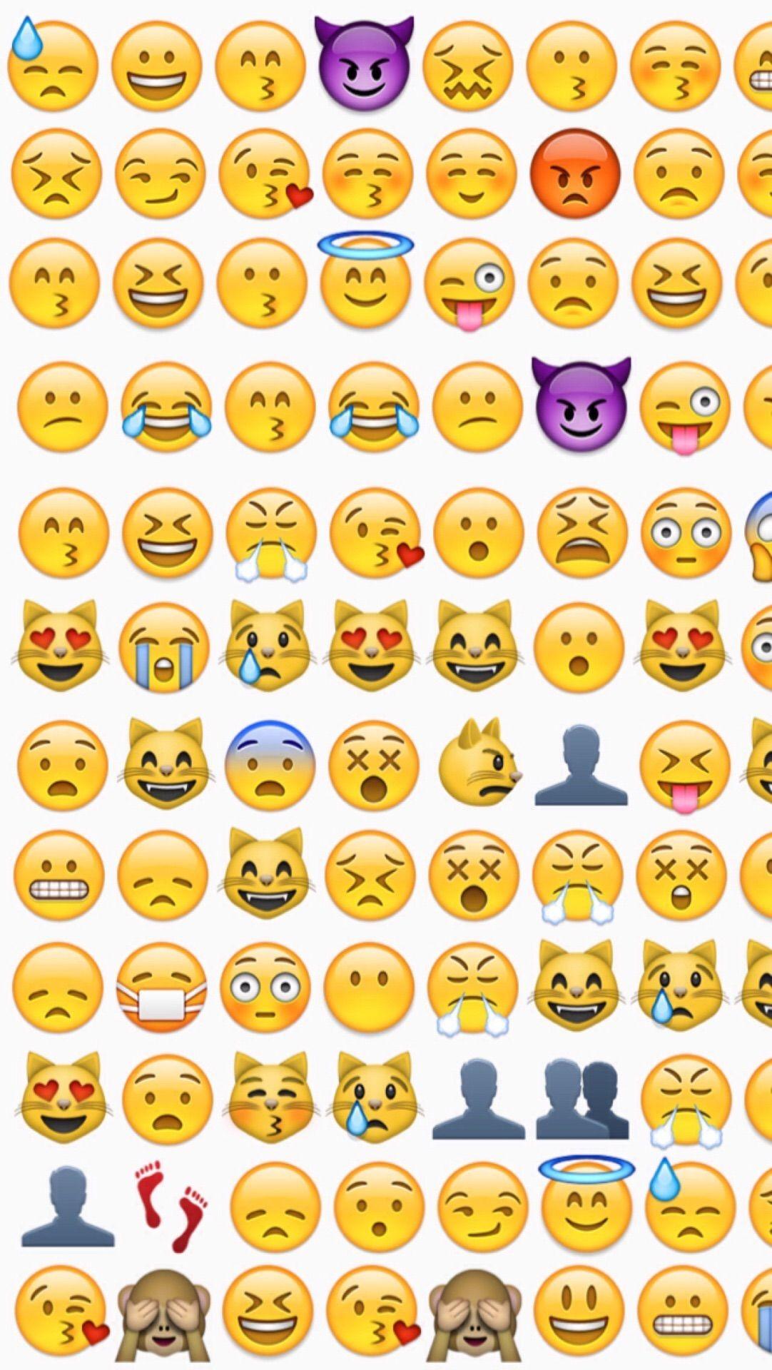 The emoticon keyboard is shown in this image - Emoji