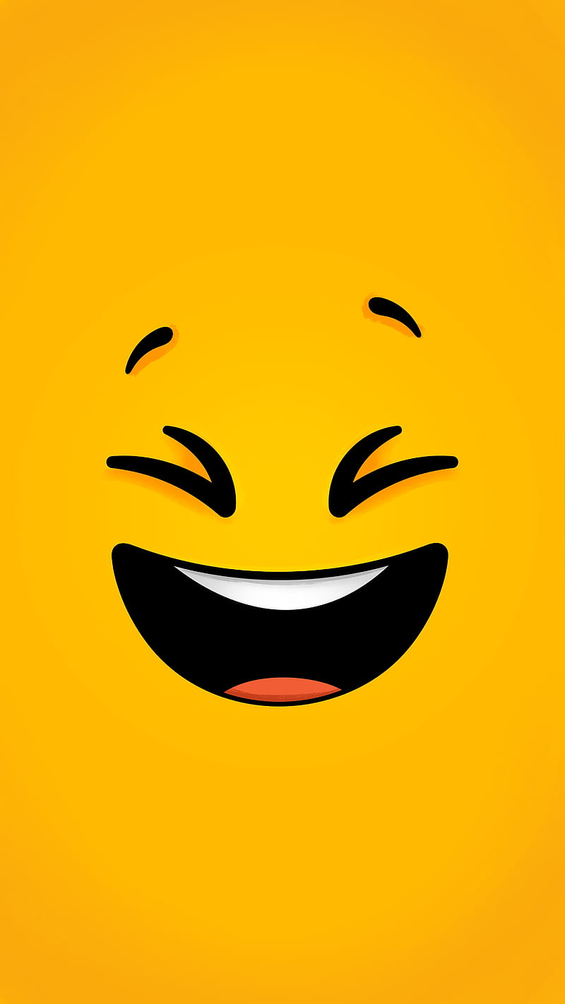 A yellow smiley face with its mouth open - Emoji