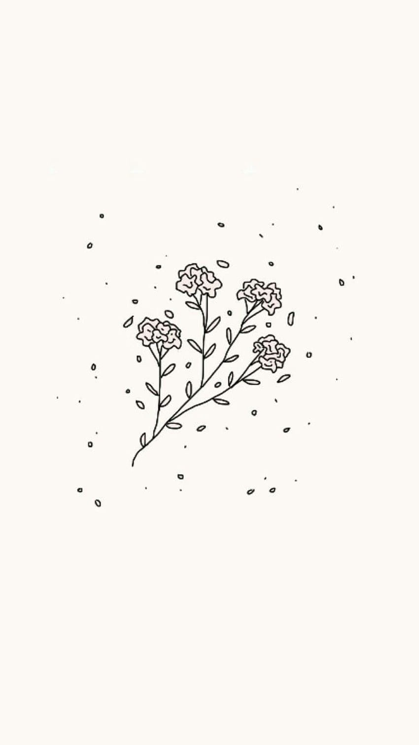 Cute White Background, No Rain No Flowers HD phone wallpaper