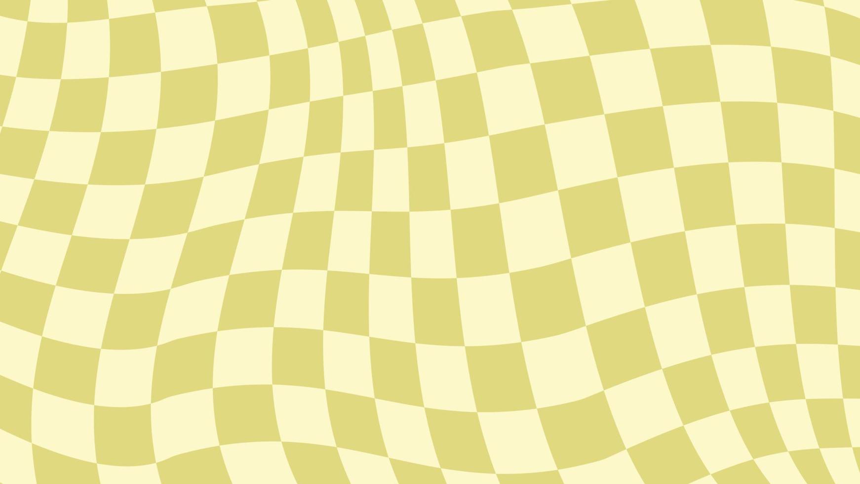 aesthetic pastel yellow distorted checkerboard, checkers wallpaper illustration, perfect for backdrop, wallpaper, background, banner