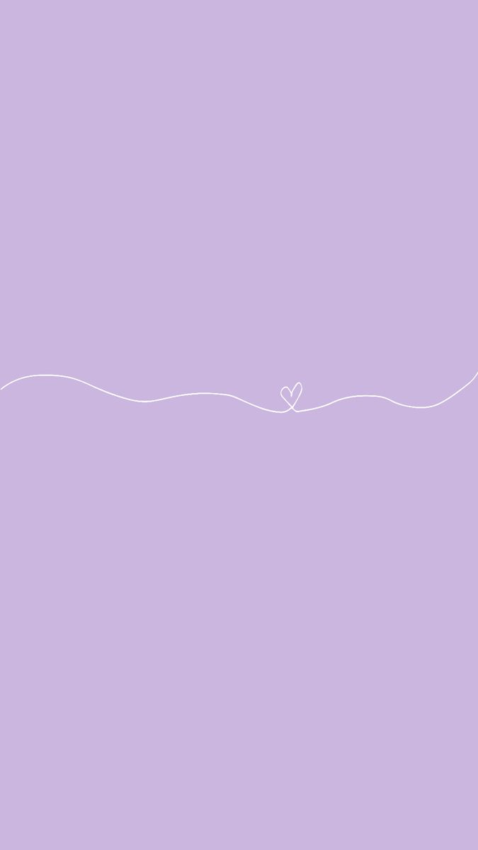 A white heart outline on a purple background - Pastel purple, lavender