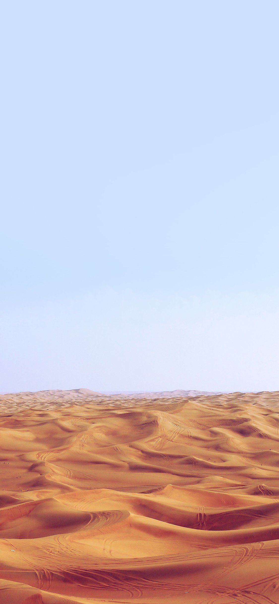 Desert minimal blue sky earth iPhone X Wallpaper Free Download