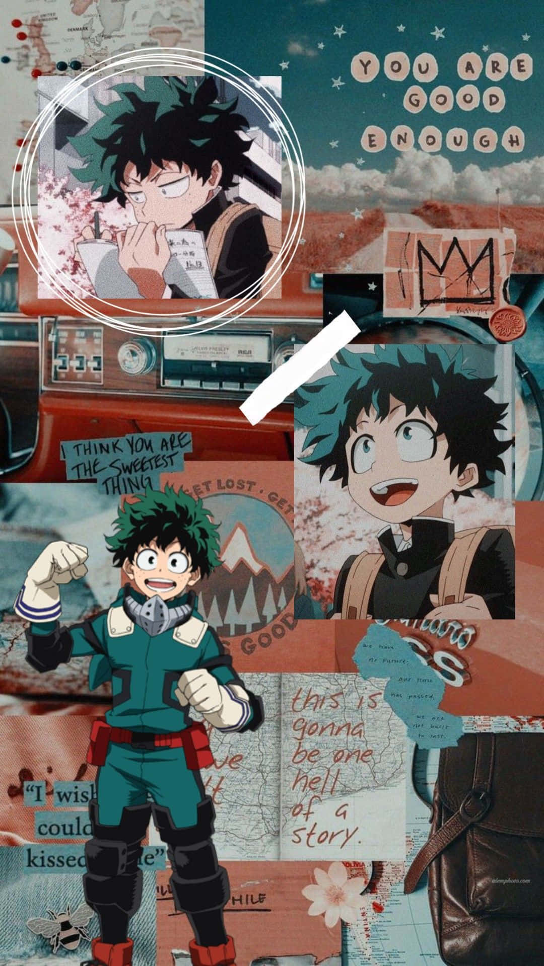 My hero academia aesthetic wallpaper phone background anime phone background phone wallpaper phone lock screen wallpaper aesthetic wallpaper aesthetic phone background - Deku