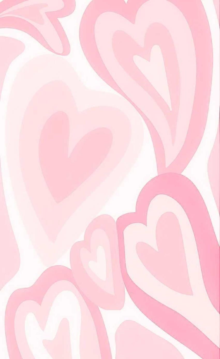 iPhone Pink Heart, pink heart aesthetic iphone HD phone wallpaper