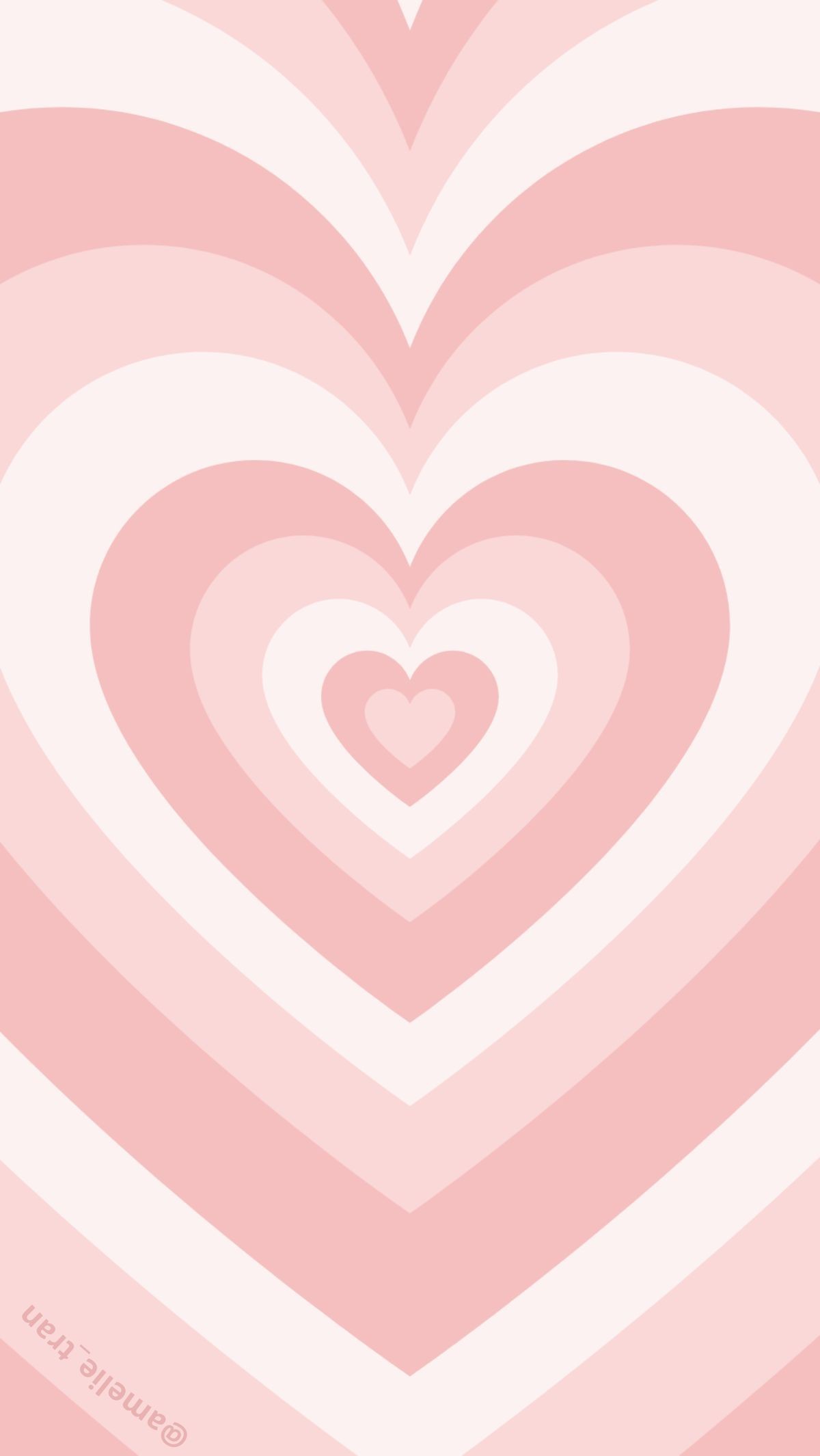 IPhone wallpaper with a pink heart design - Pink heart