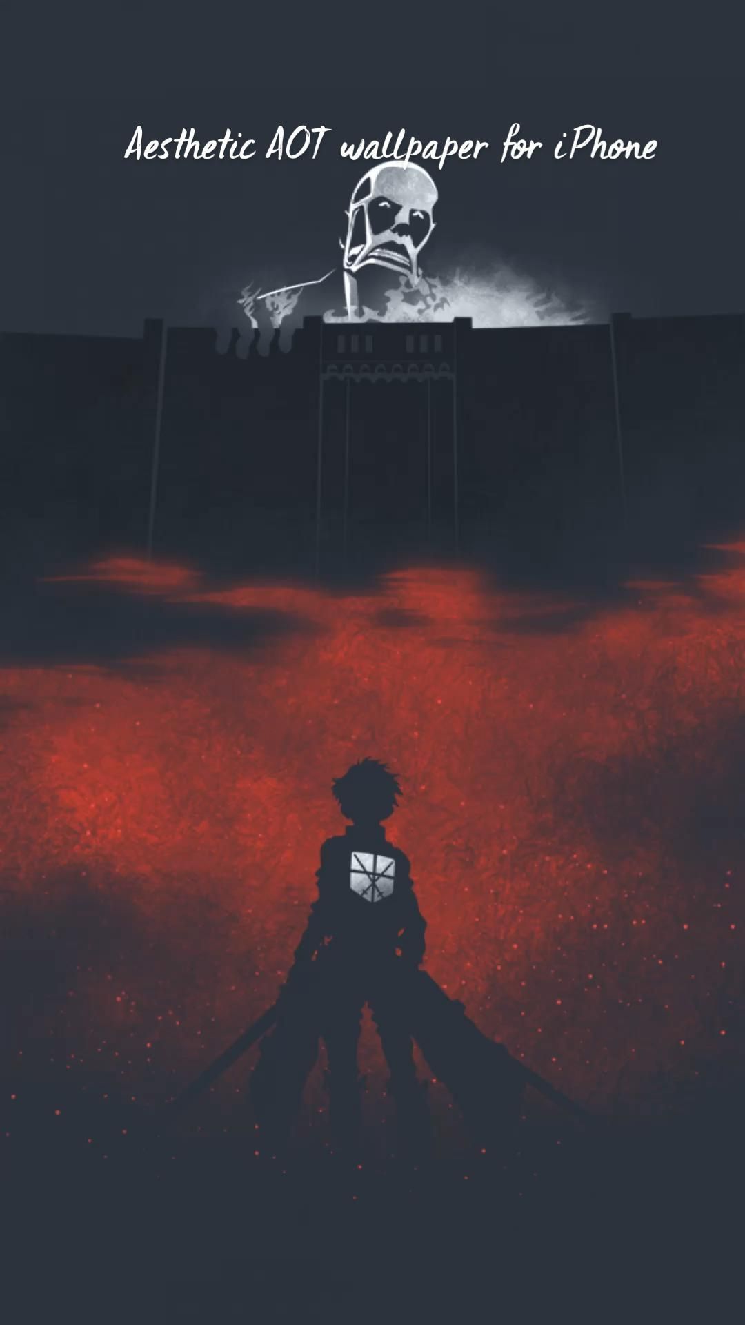 Aesthetic AOT wallpaper for iPhone. Attack on titan anime, Anime wallpaper iphone, Attack on titan