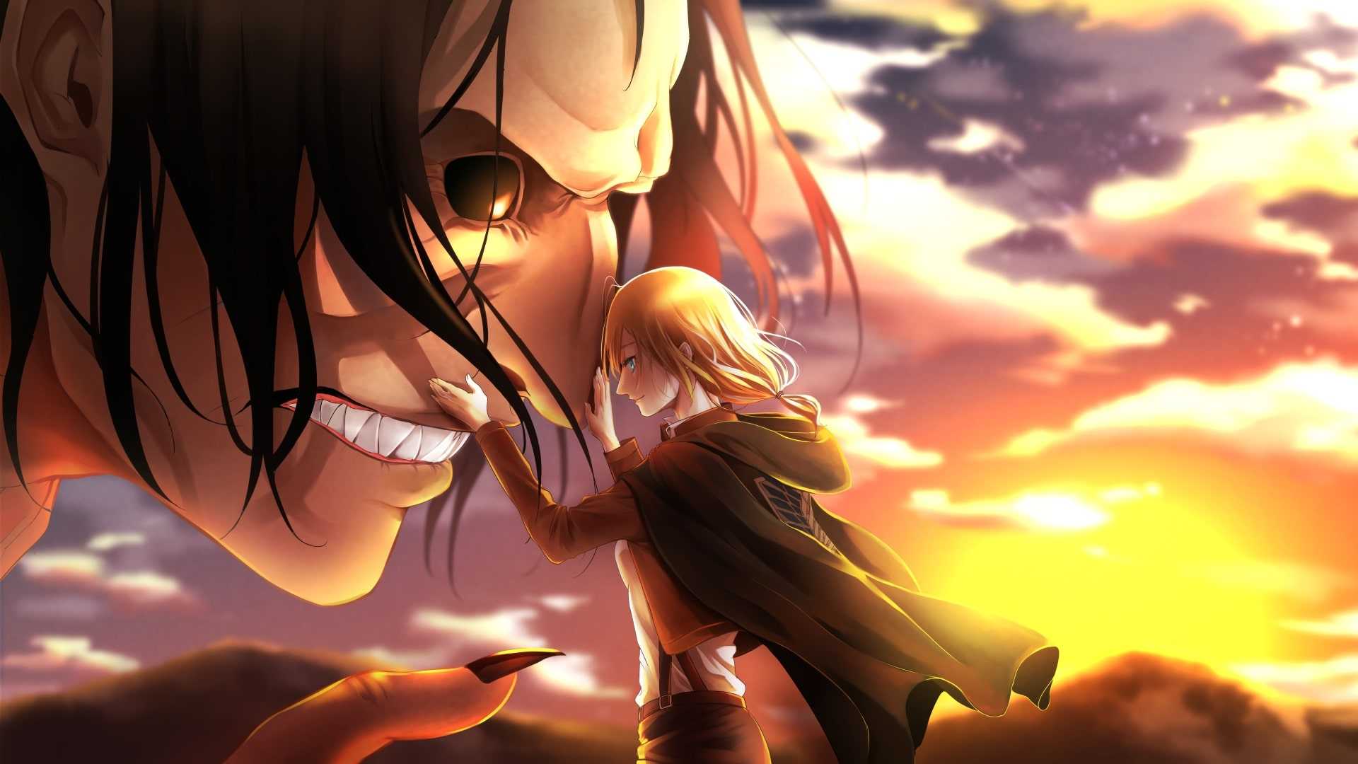 A man with long hair and anime eyes - Attack On Titan