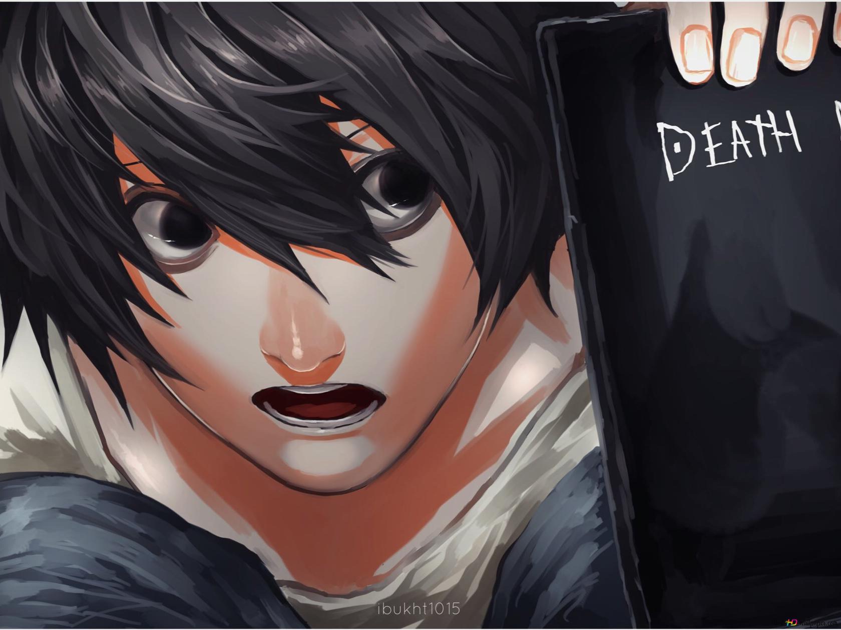 L from Death Note Anime HD wallpaper download