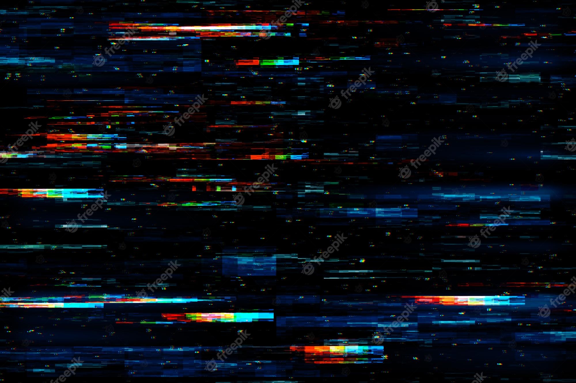 Black Glitch Background Image