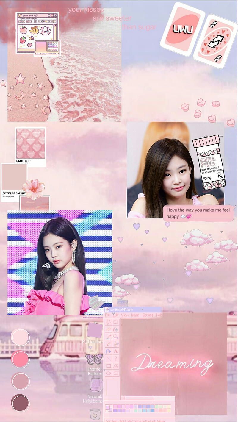 Blackpink, aesthetic, jennie, pink, HD phone wallpaper