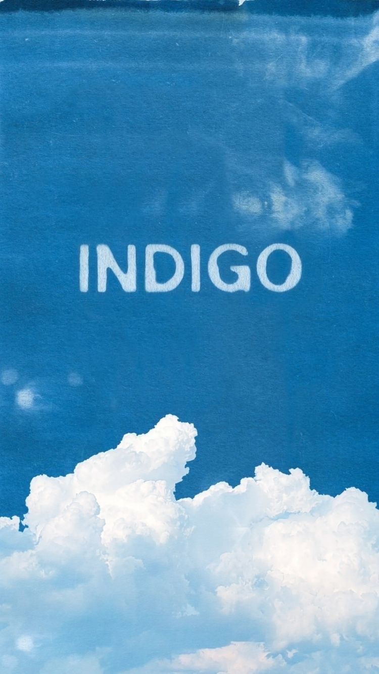 Indigo wallpaper clouds in the sky - Indigo