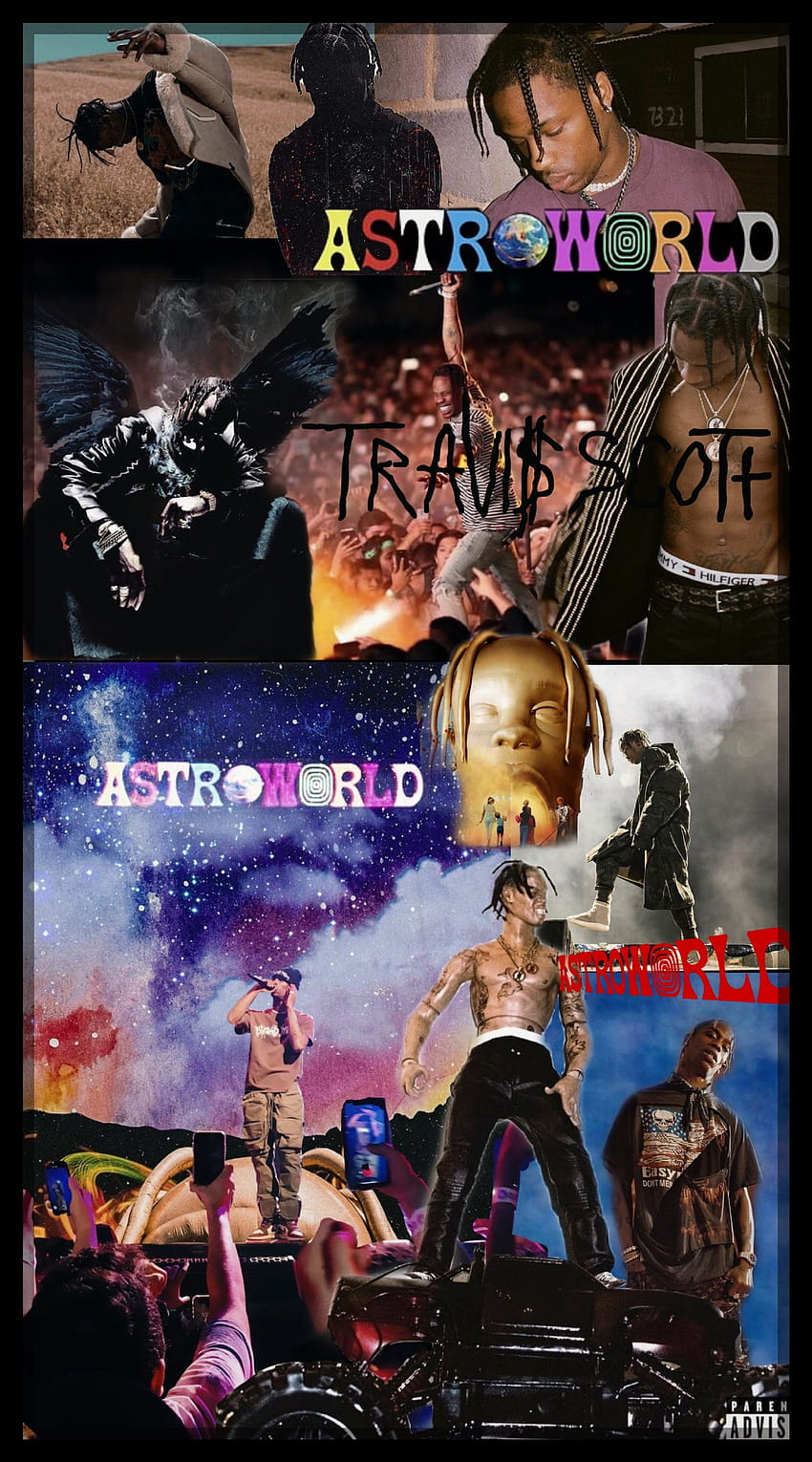 Astroworld collage I made for my phone. - Travis Scott