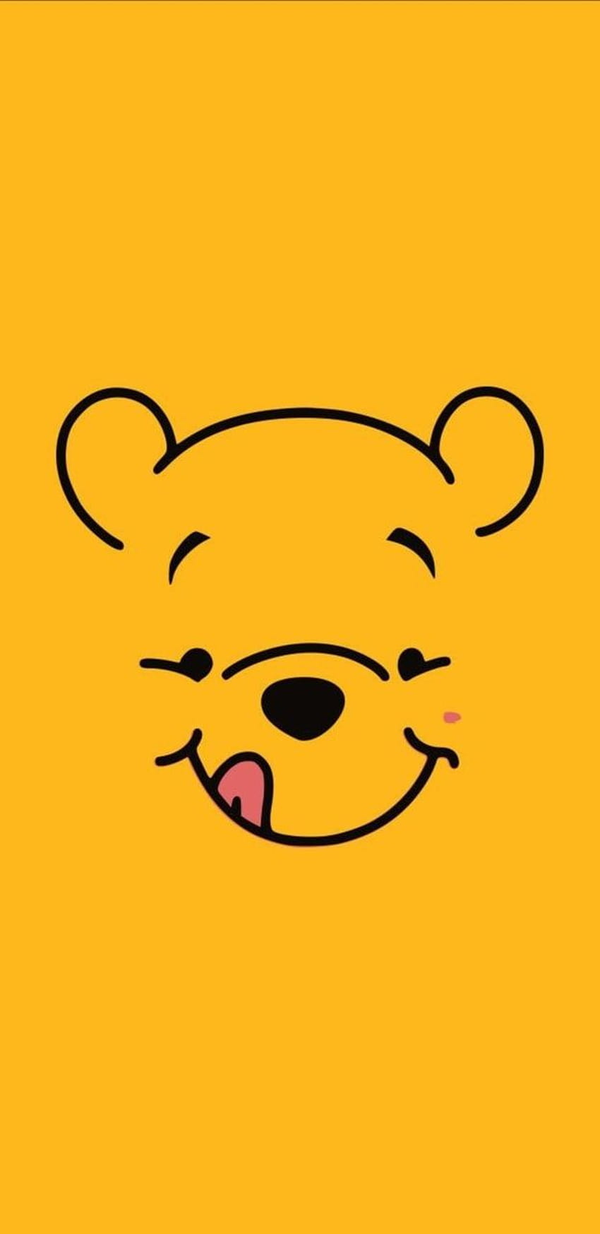 The winnie bear face with tongue out - Winnie the Pooh