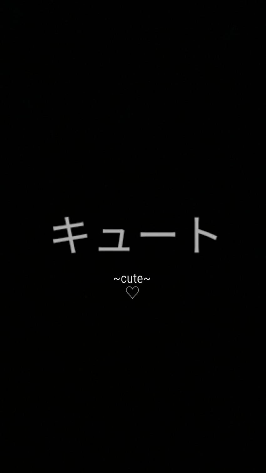 Aesthetic wallpaper background black cute heart for phone or desktop. - Japanese