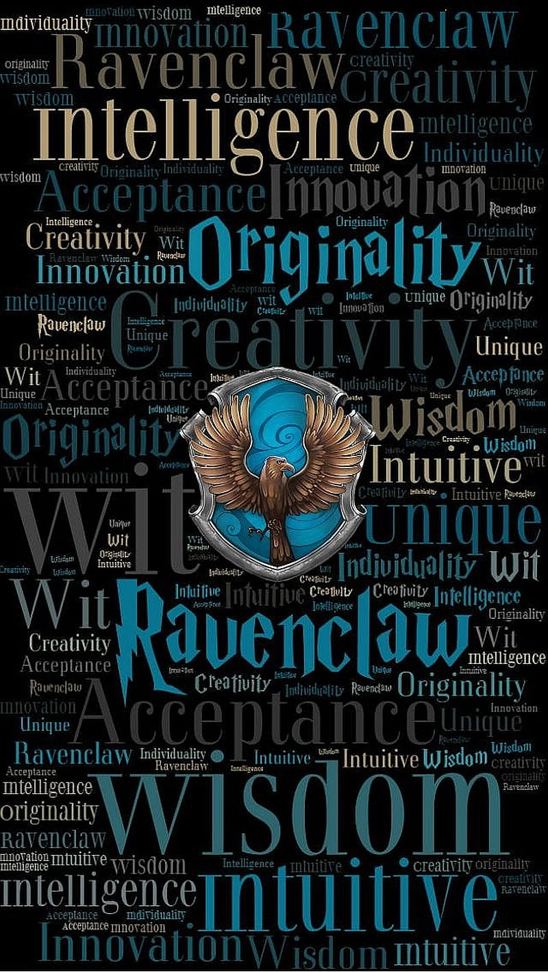 A collage of words and images - Ravenclaw