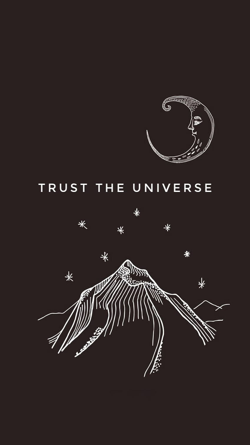 Trust the universe logo design by person - Spiritual