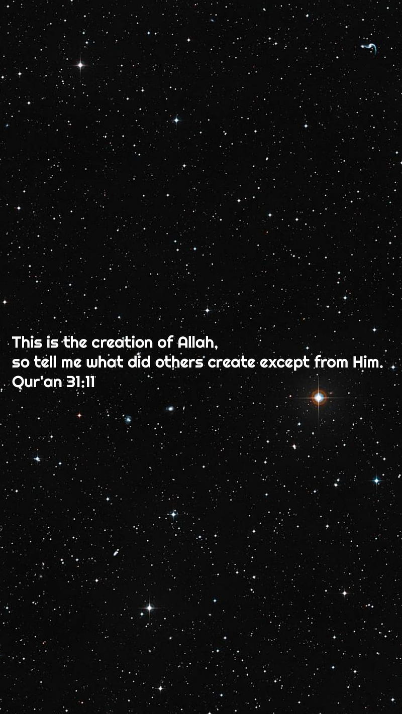 This is the creation of allah - Spiritual