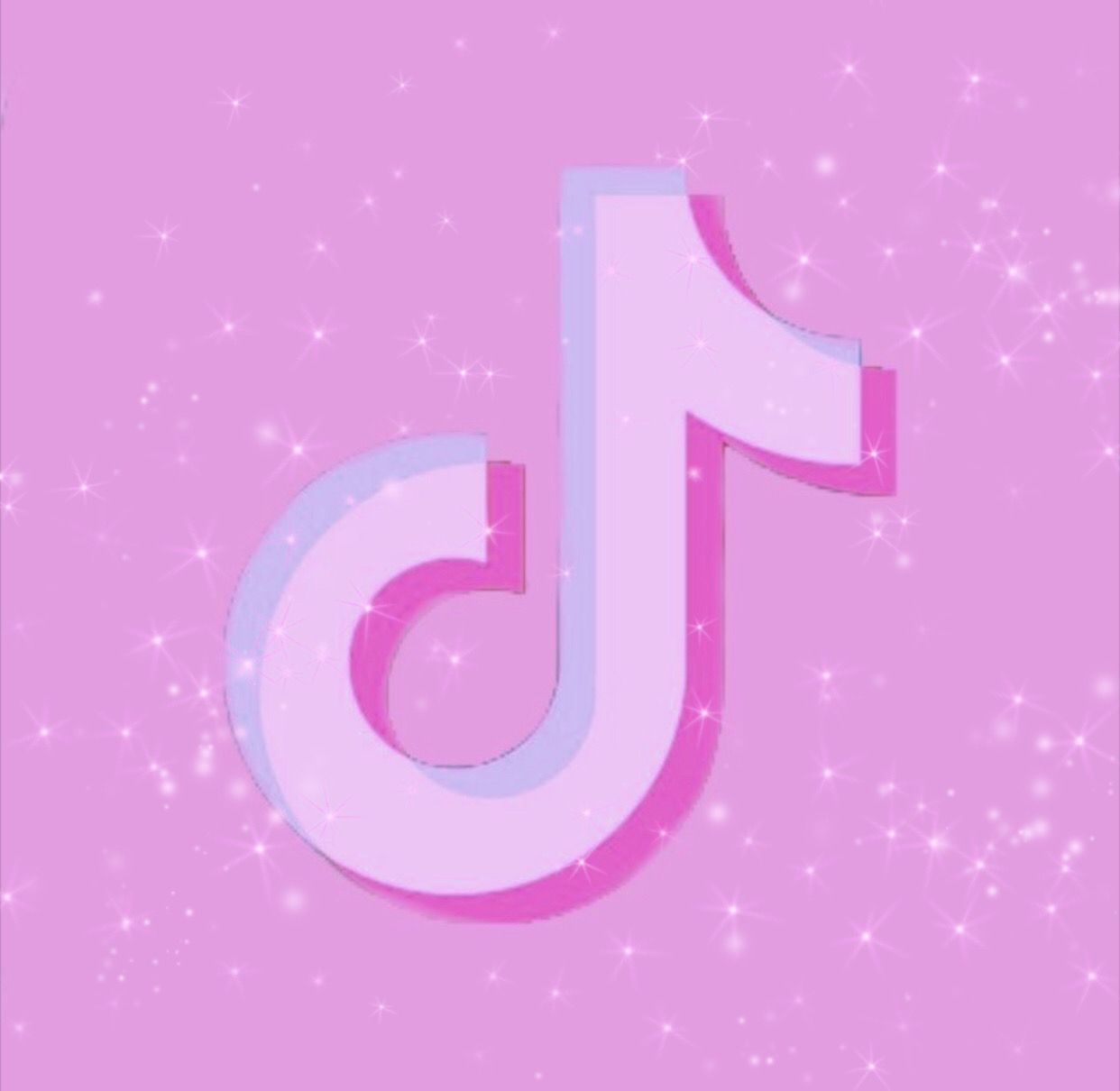 A pink and purple logo with the letter t - TikTok