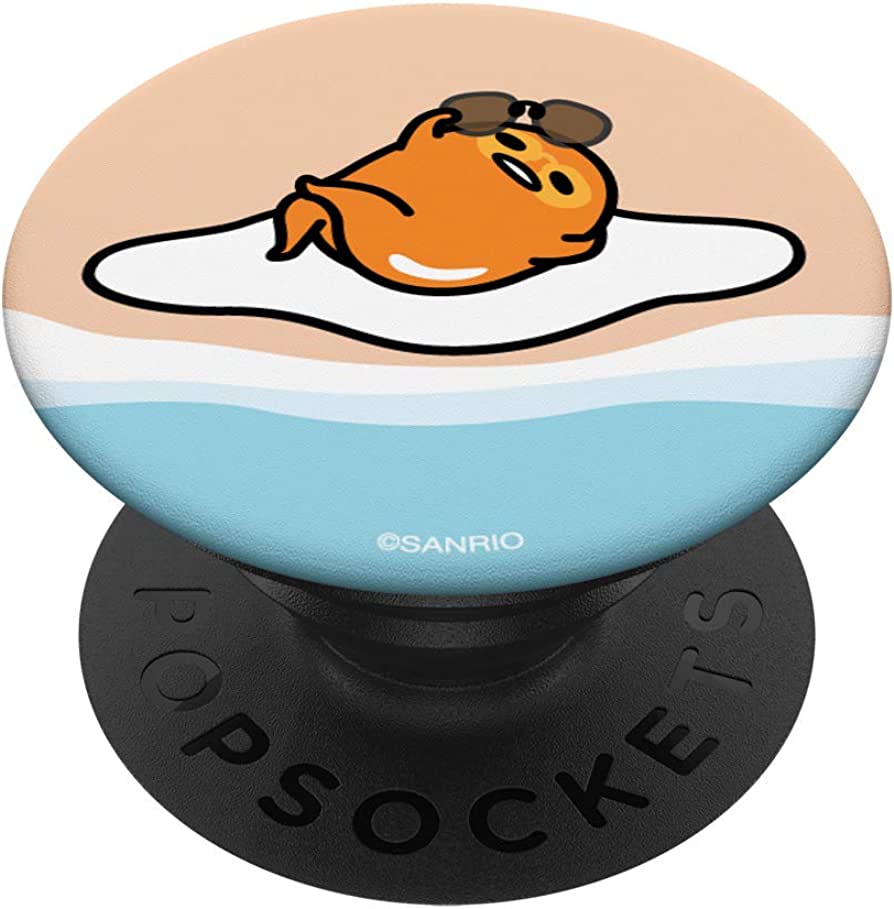 Gudetama the Lazy Egg Suntan PopSockets PopGrip: Swappable Grip for Phones & Tablets : Cell Phones & Accessories