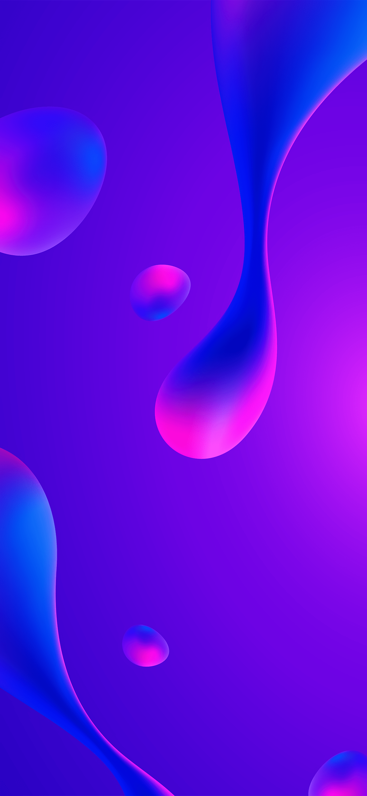 A purple and blue abstract image with flowing shapes - Magenta