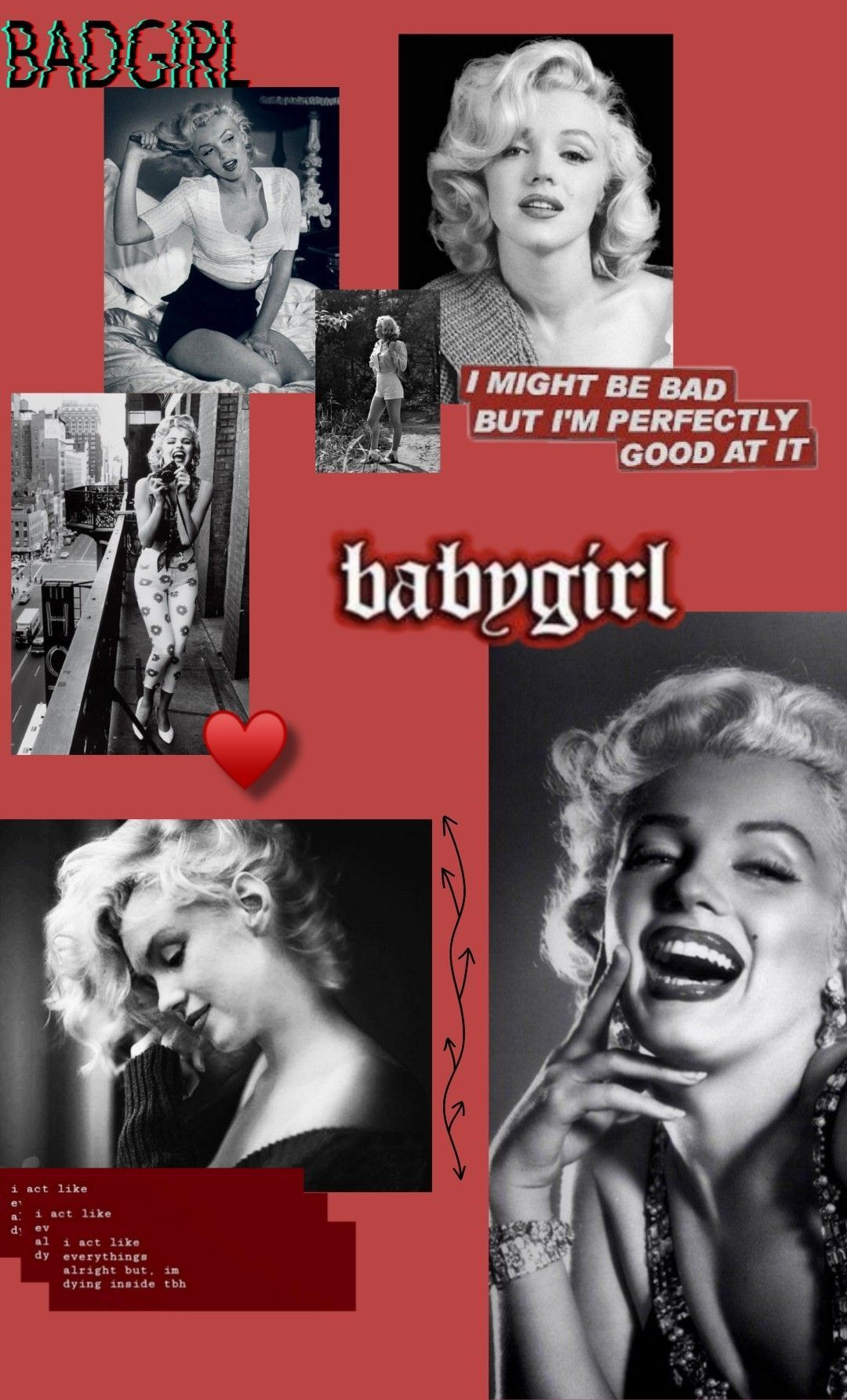 Marilyn Monroe red aesthetic❤️. Marilyn monroe portrait, Marylin monroe, Marilyn