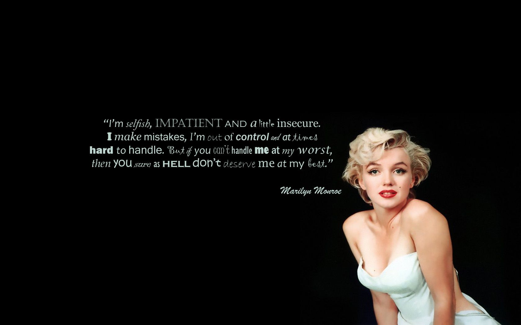 Marilyn Monroe Quotes Wallpaper