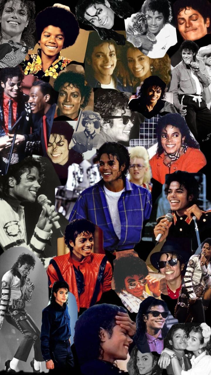 A collage of Michael Jackson photos, including his childhood, career, and personal life. - Michael Jackson