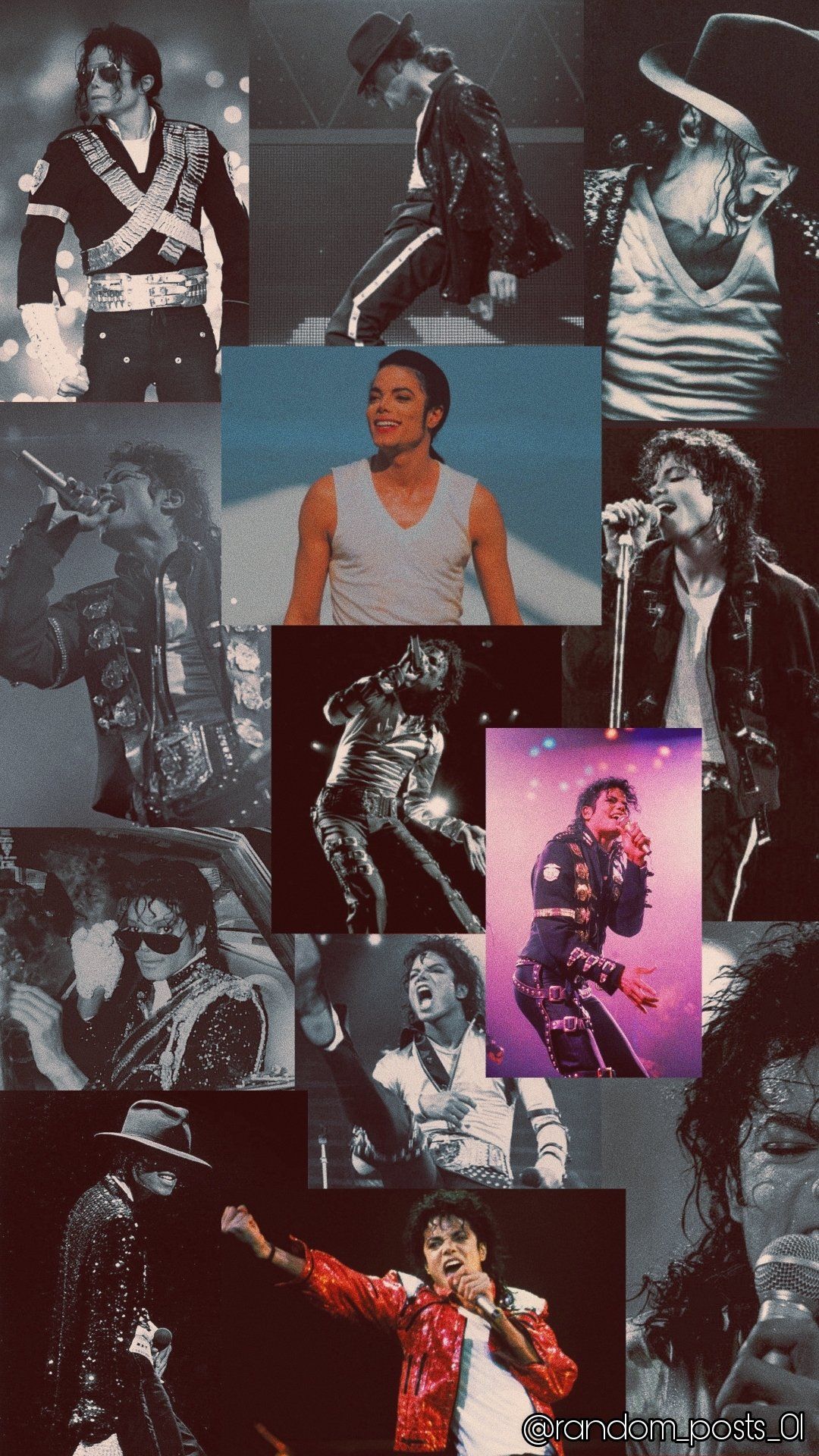 Michael Jackson collage I made for my phone background - Michael Jackson