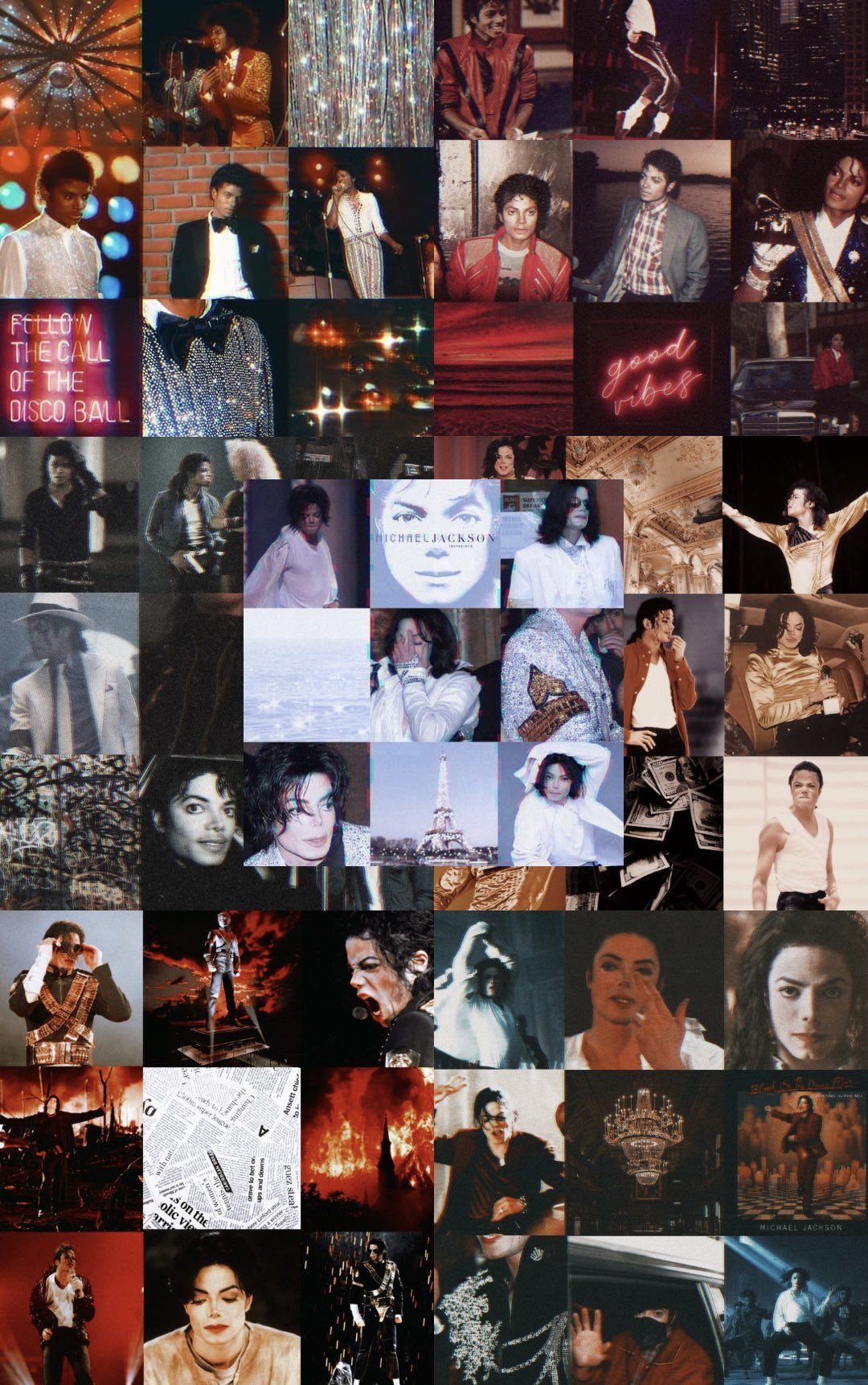 A collage of pictures showing michael jackson - Michael Jackson