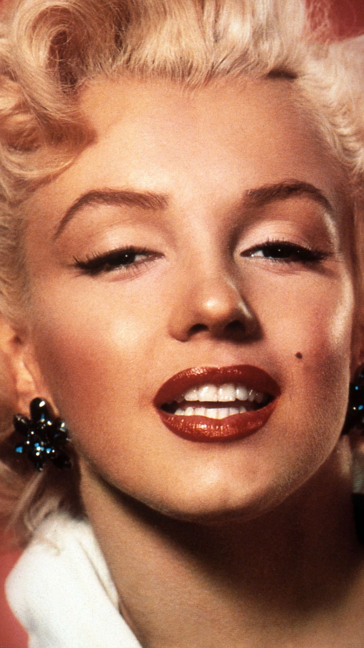 iPhone 6 Wallpaper monroe smiling celebrity