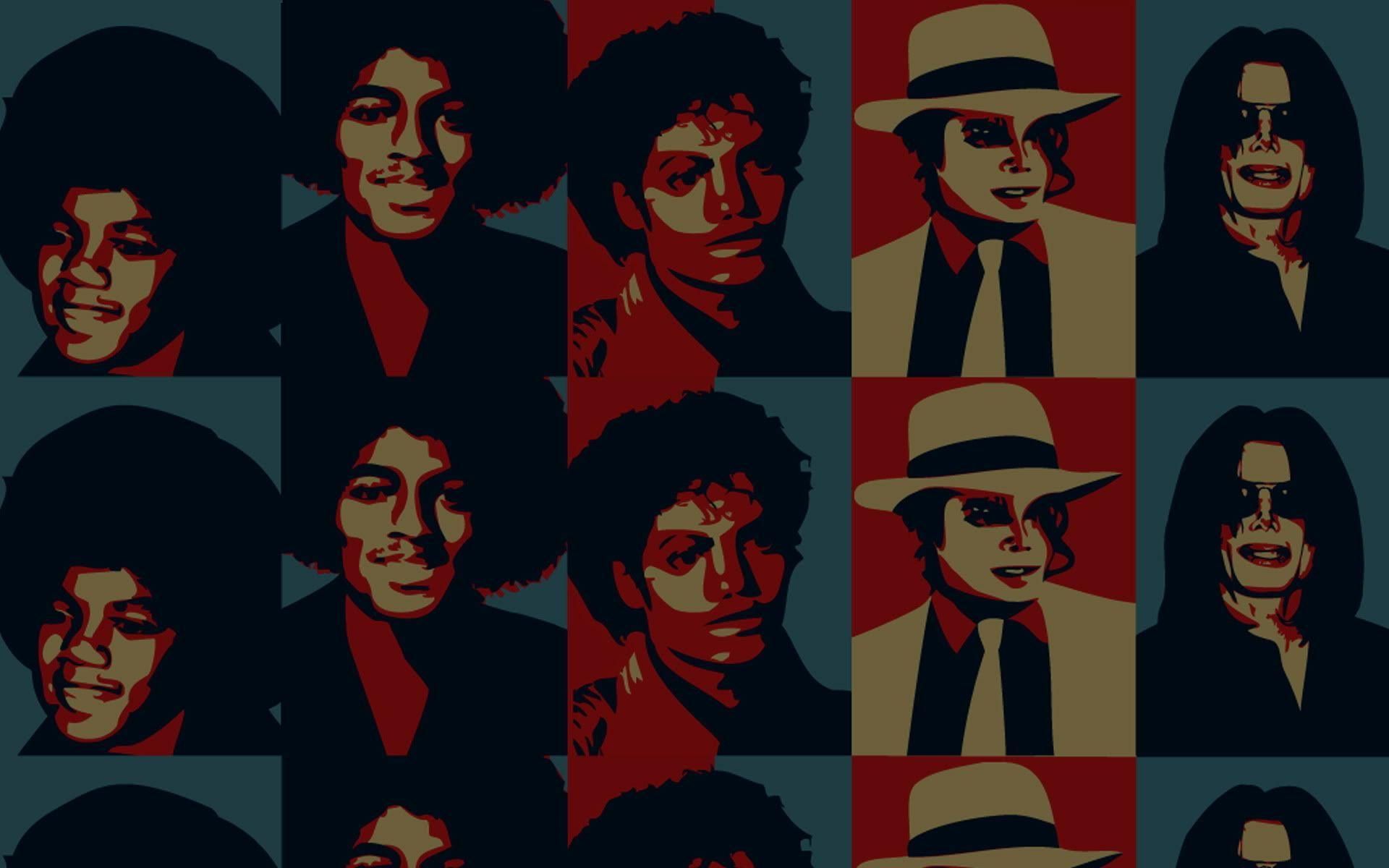 A collage of Michael Jackson's different looks throughout his career. - Michael Jackson