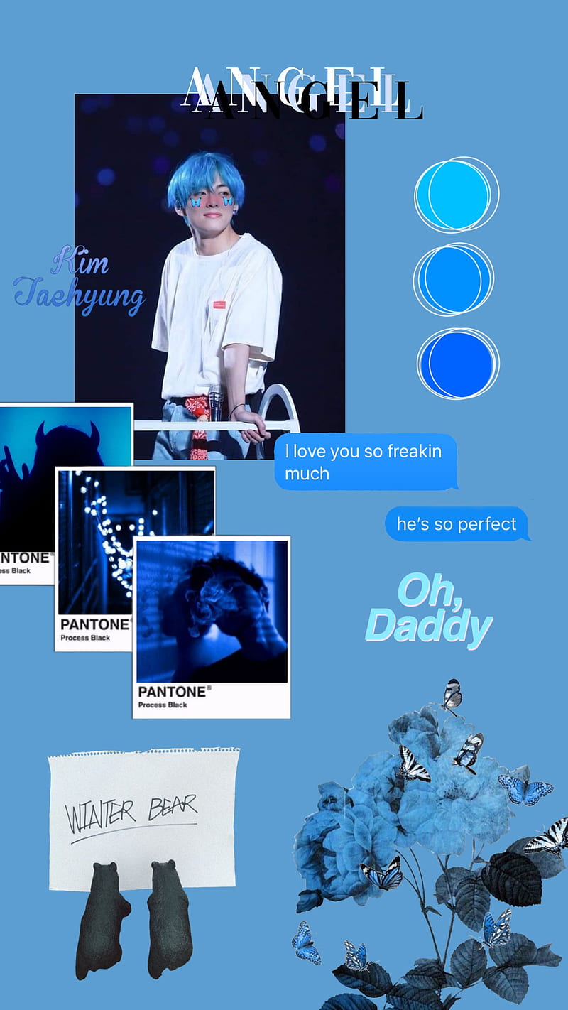 Blue aesthetic for taehyung - BTS