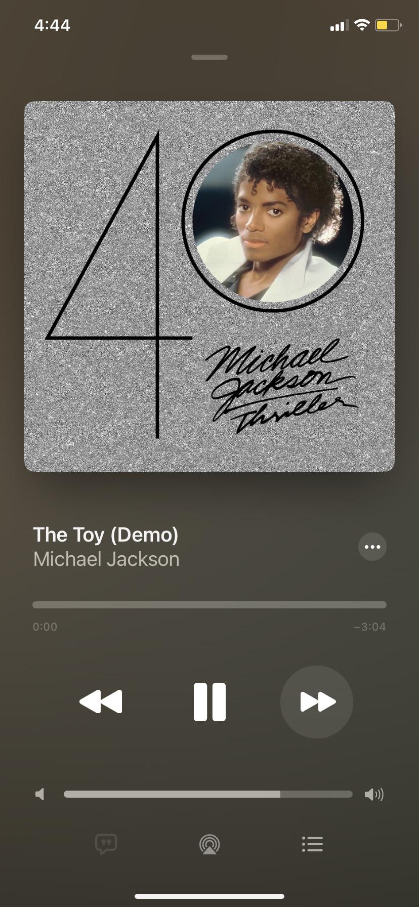 An album cover of Michael Jackson's 