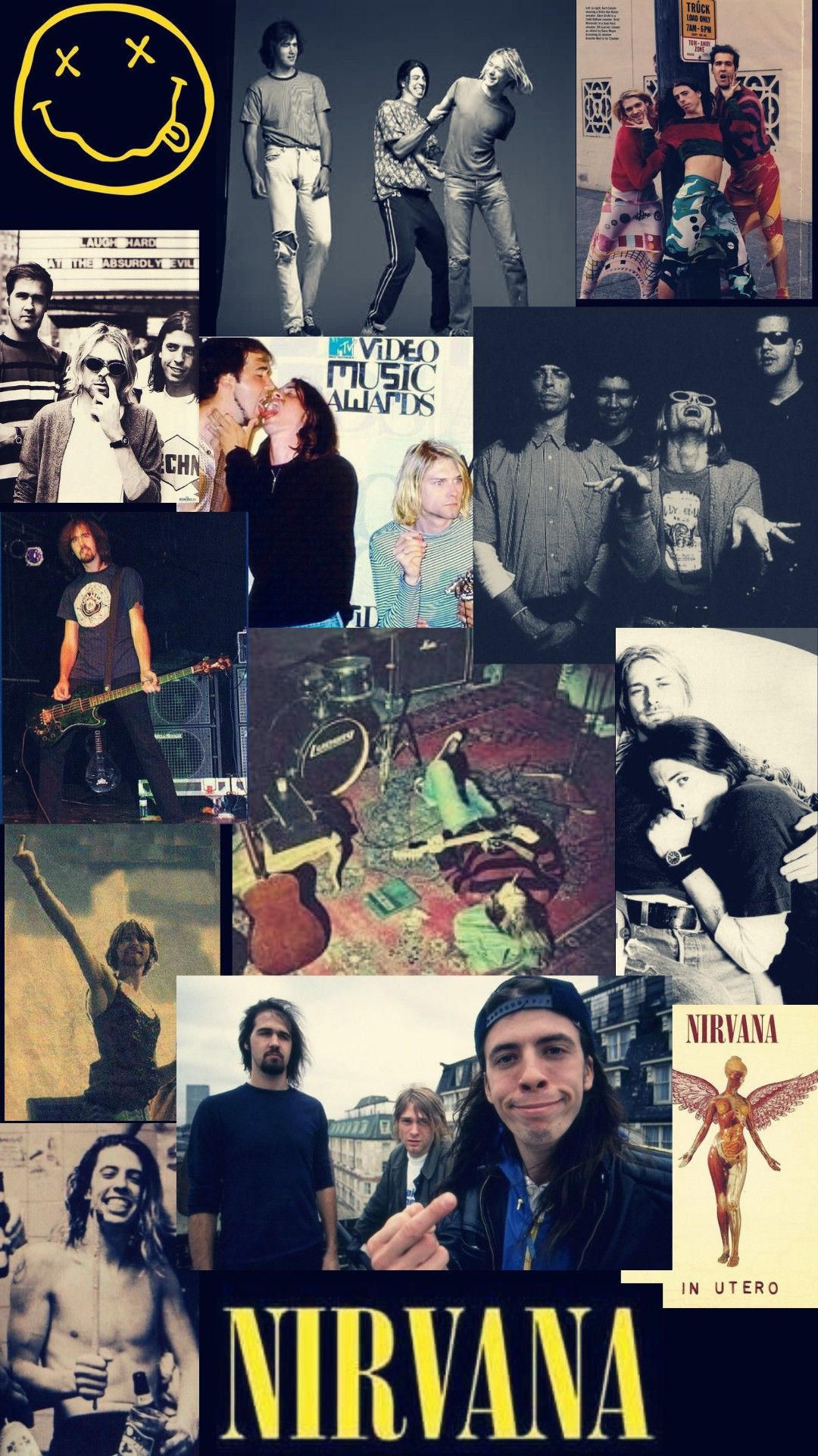 Nirvana wallpaper y'all. Nirvana wallpaper, Nirvana logo wallpaper, Nirvana logo