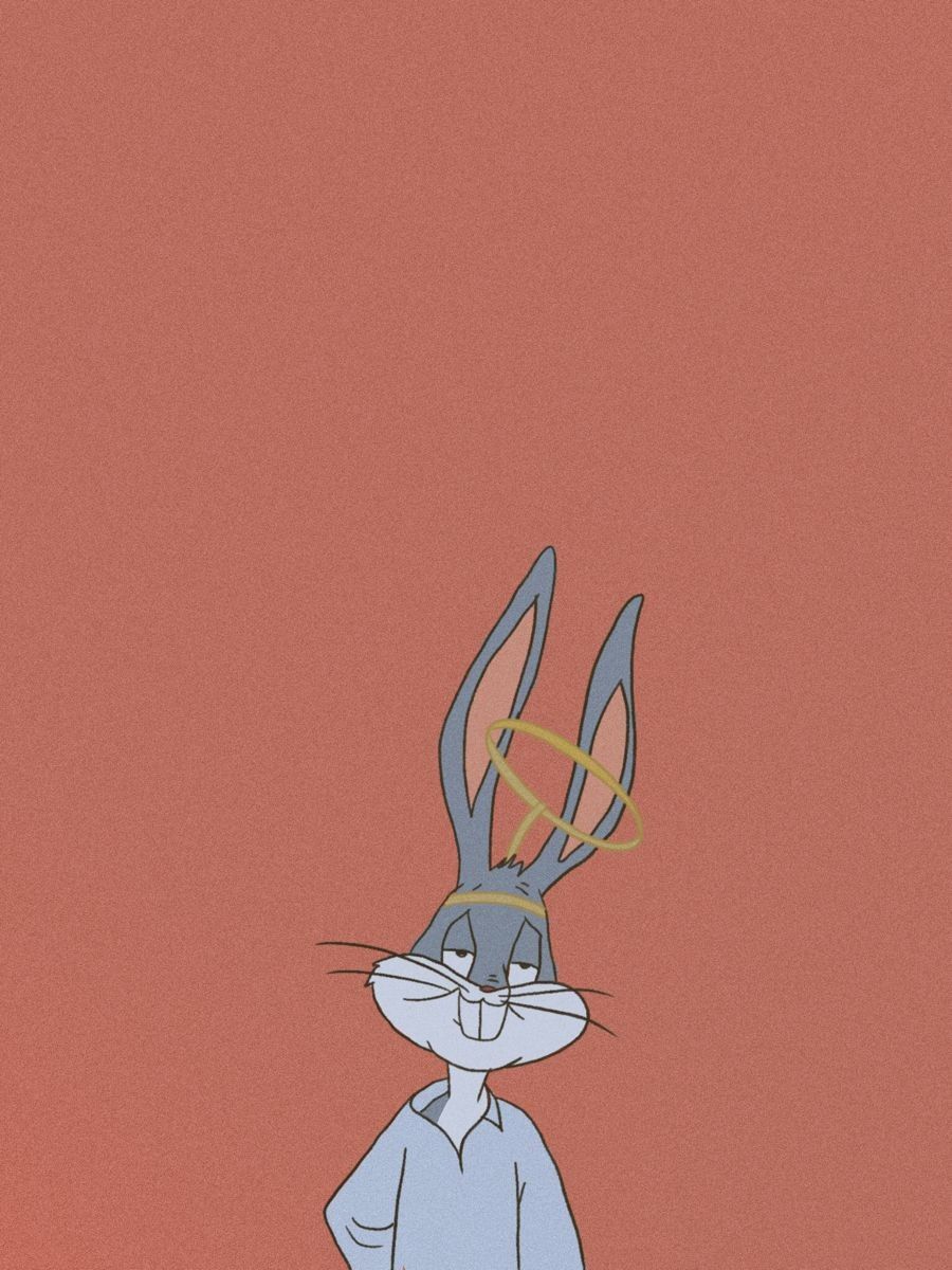 A cartoon rabbit with wings on his head - Looney Tunes