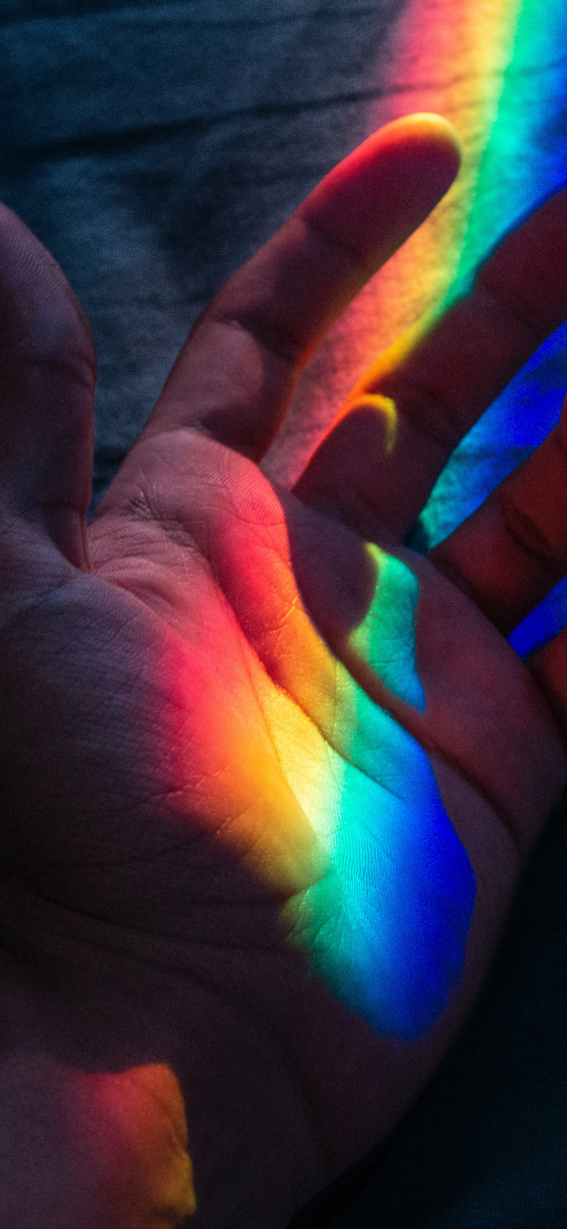 Hand Rainbow Art Wallpaper