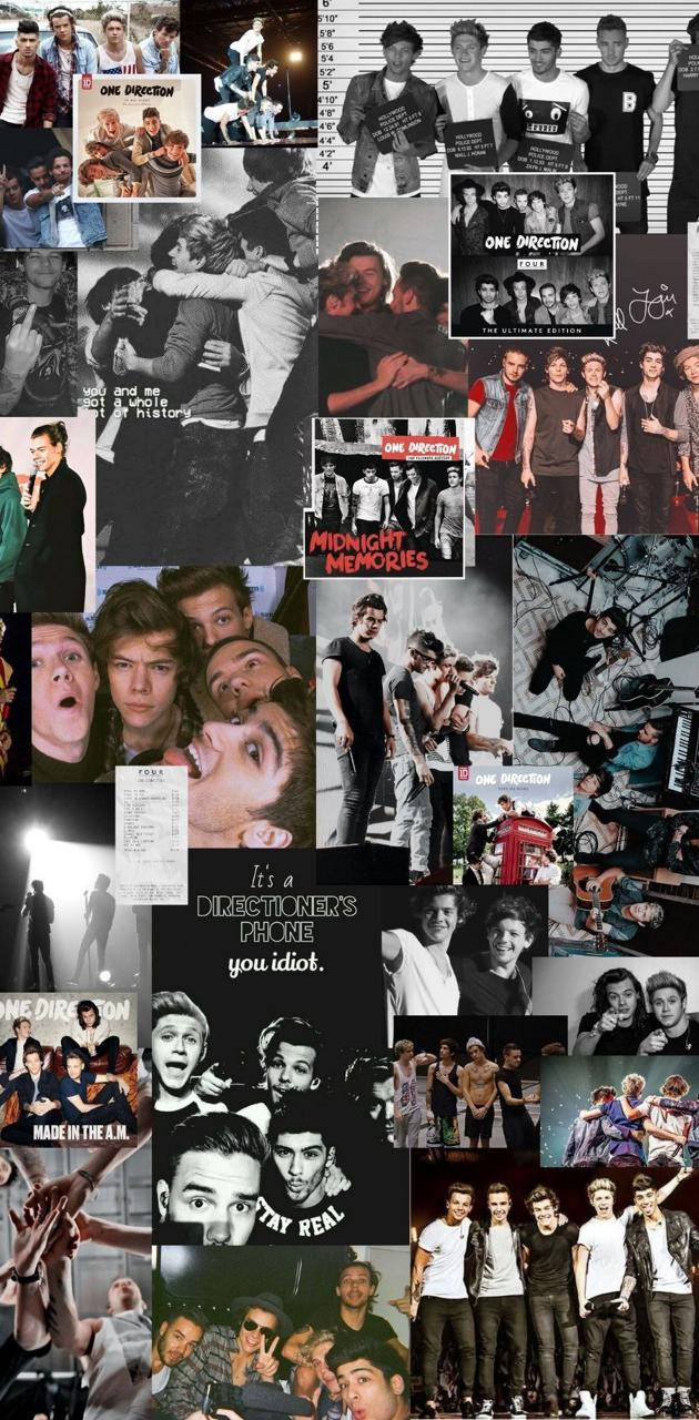 A collage of One Direction pictures - One Direction