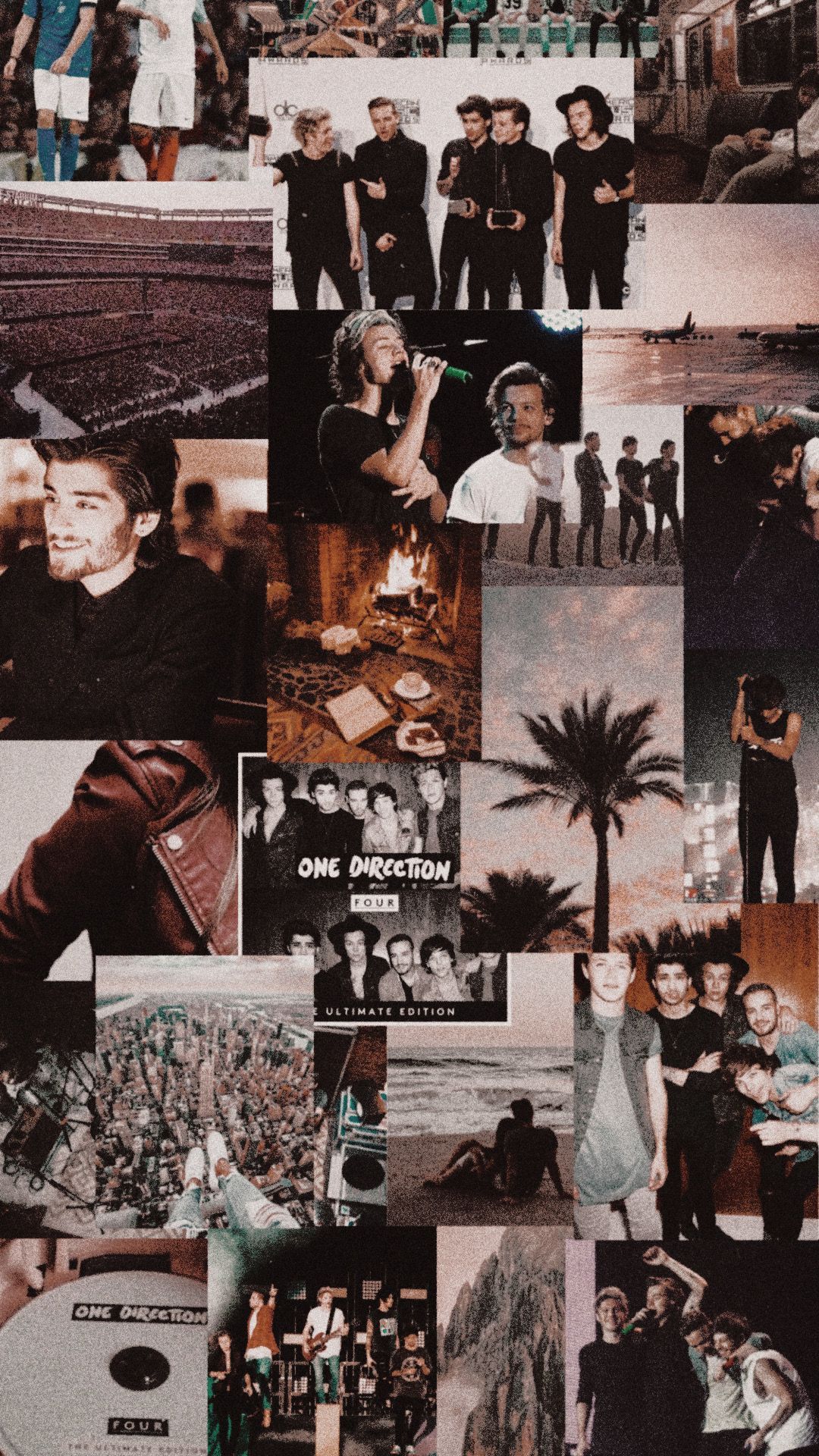 A collage of pictures with people in them - One Direction