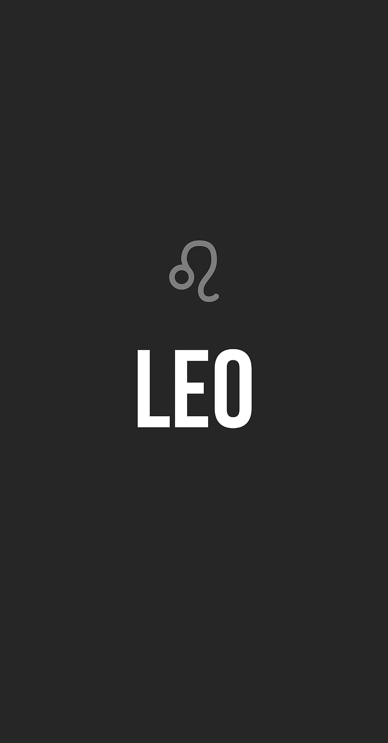 Black background with the word Leo in white. - Leo
