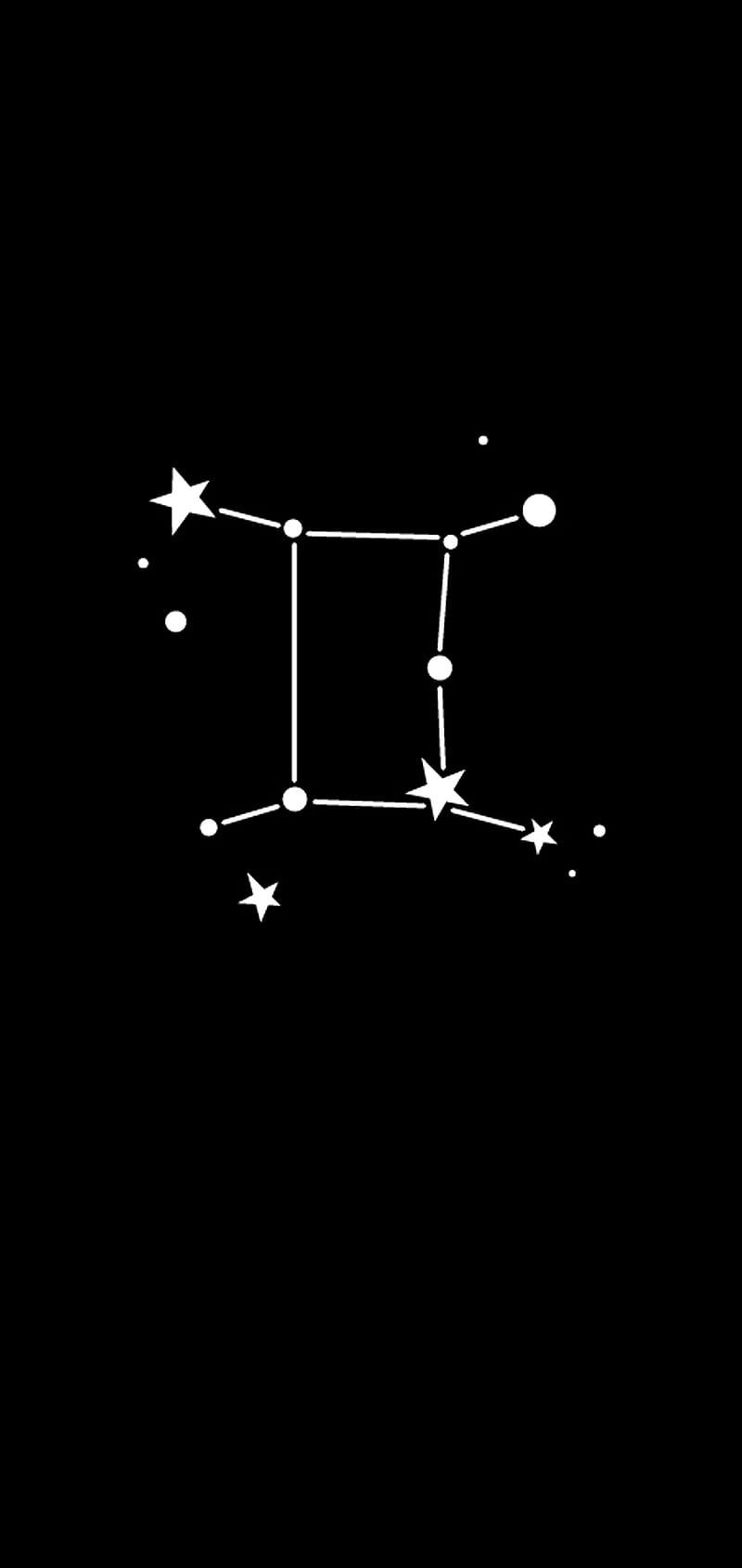 The constellation of libra in black and white - Gemini