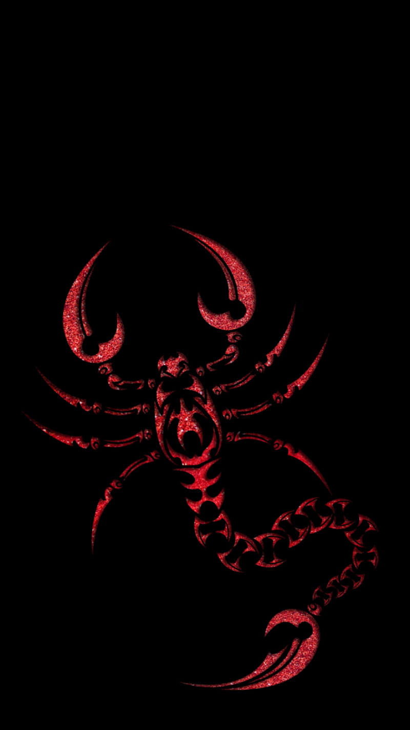 Red Scorpion wallpaper for iPhone and Android - Scorpio