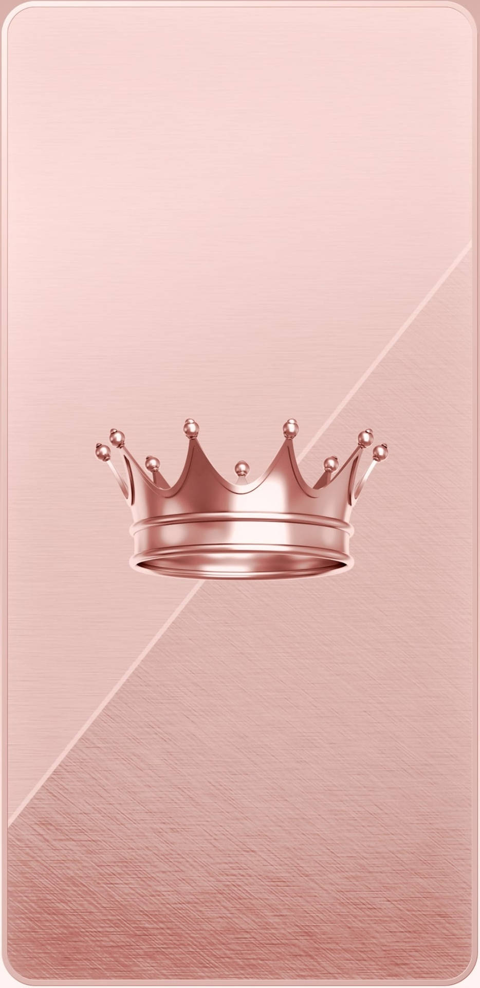 A pink crown icon on an app - 