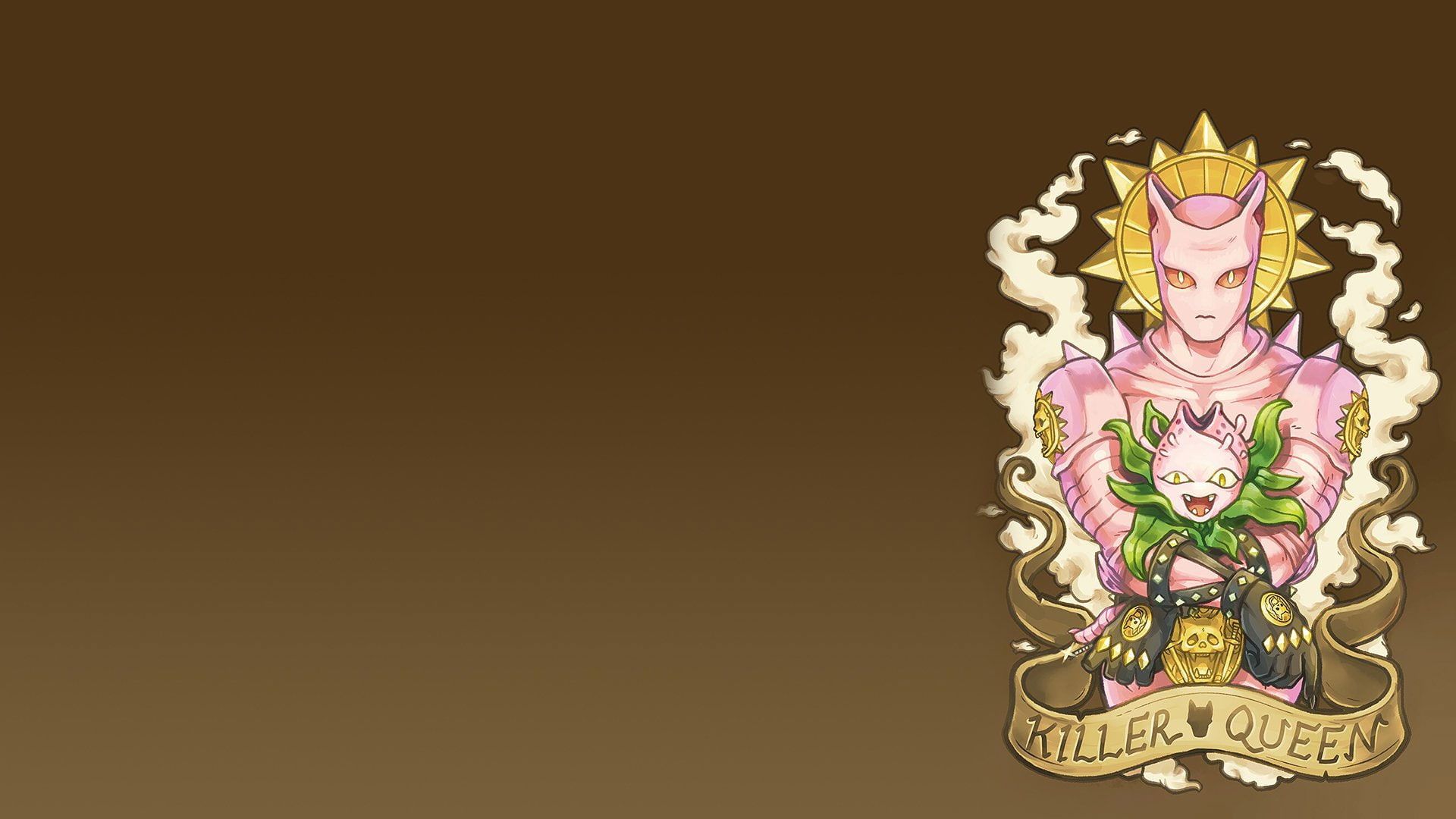 A wallpaper with an image of the queen and her staff - 
