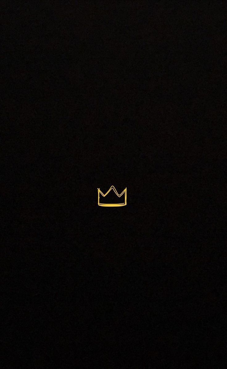 A gold crown on a black background - Crown