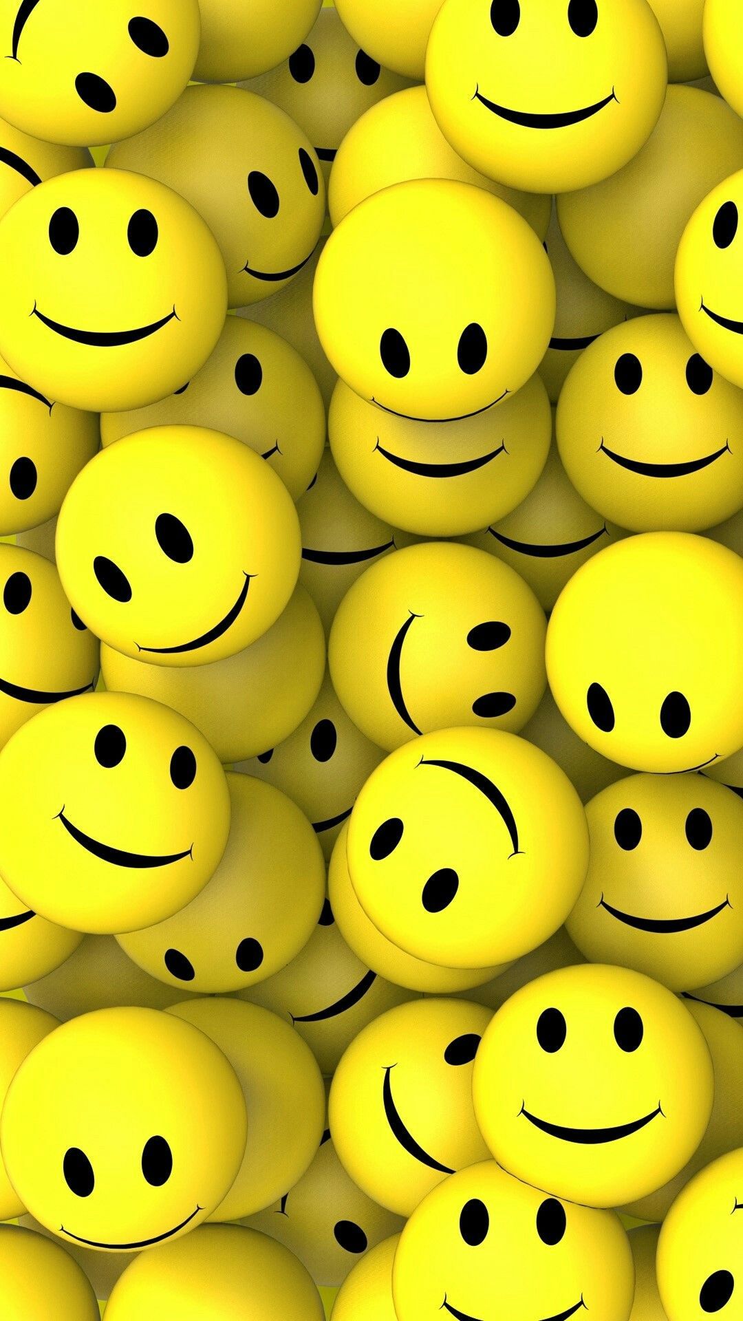 IPhone wallpaper with smiley faces. - Smile