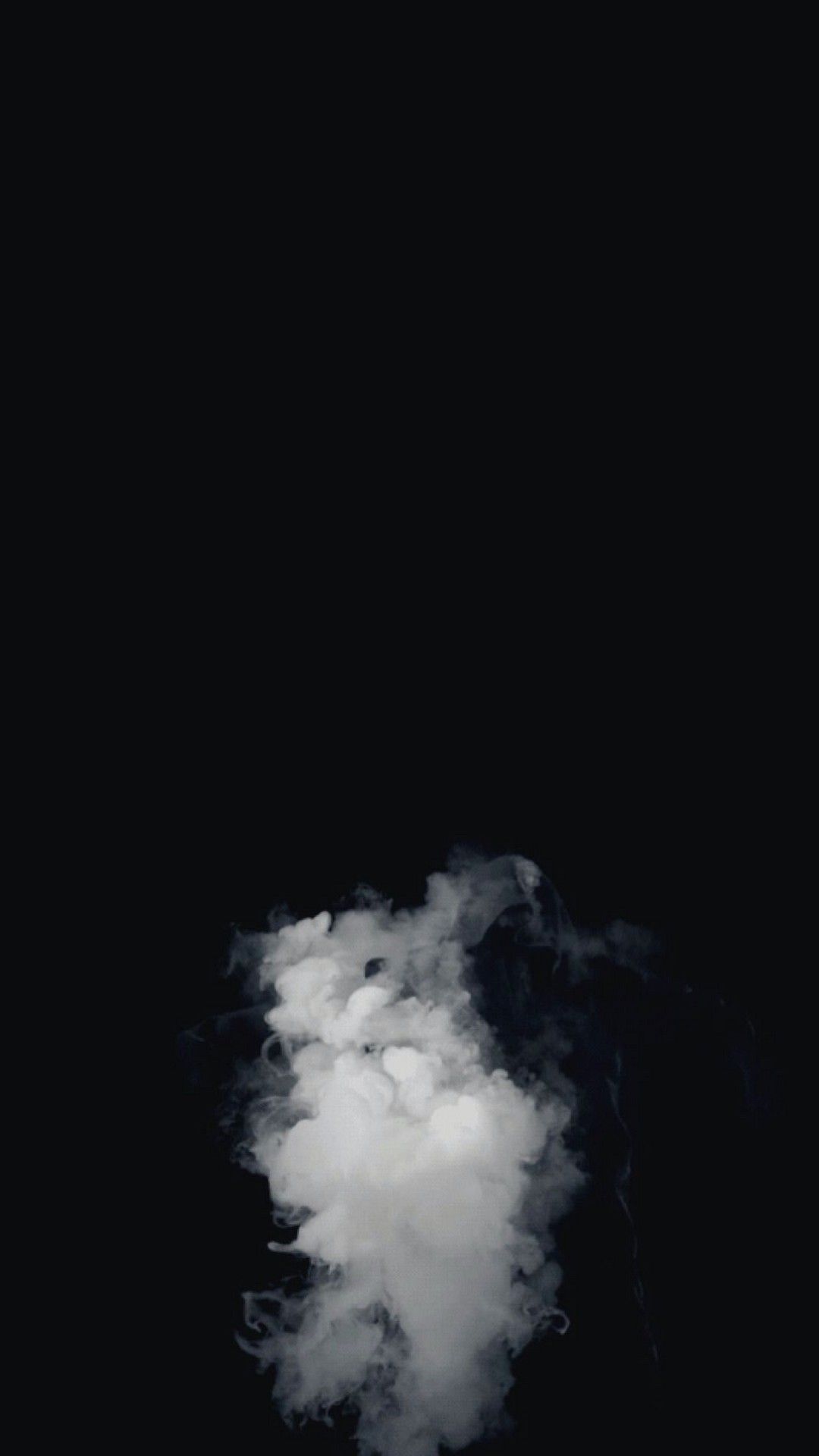 A black and white photo of smoke in the sky - Dark, Android